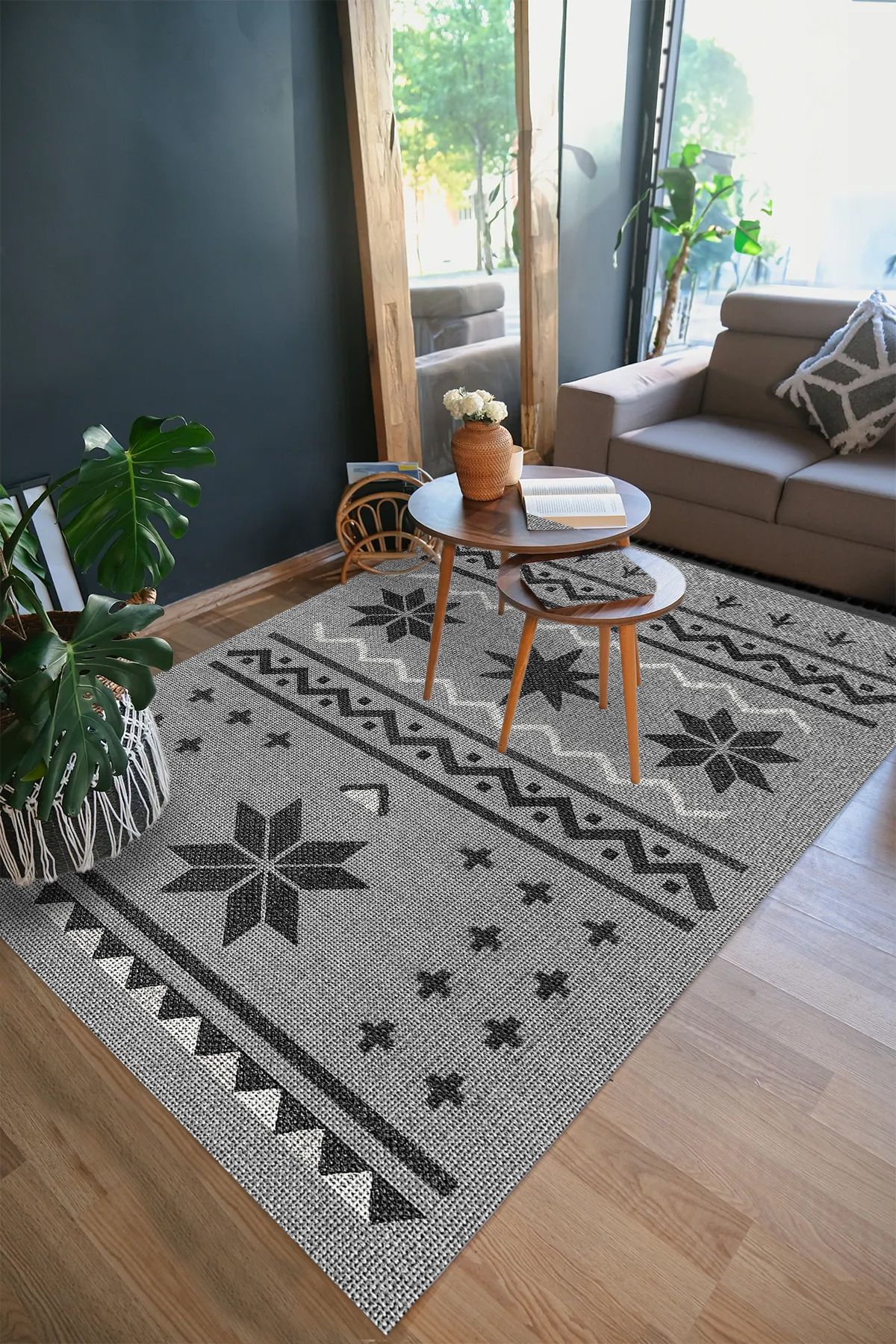 LTS HOME Dijital BASKILI Renkli Kaymaz Taban Yıkanabilir Modern Mutfak Halısı Salon Halısı Yolluk