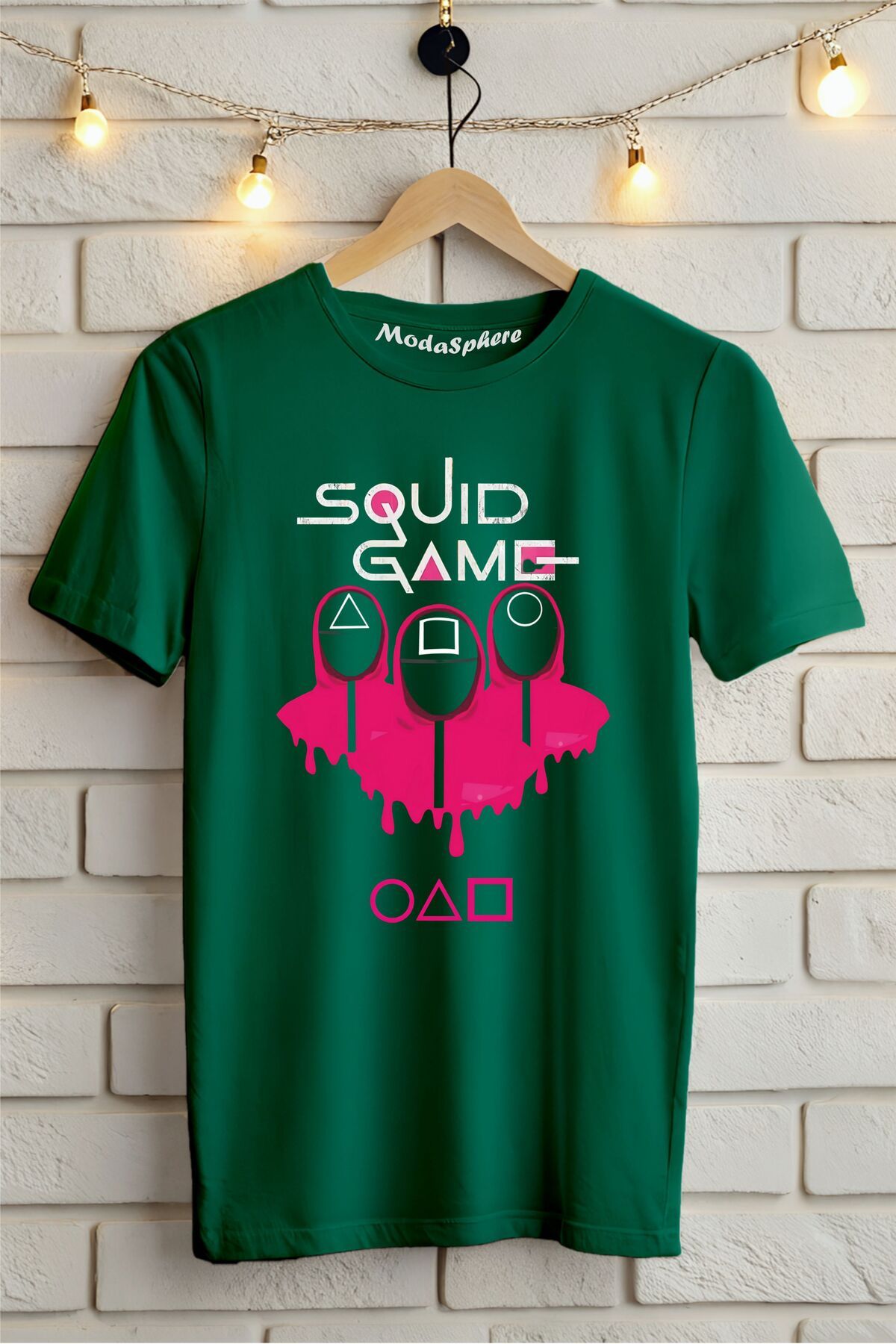 ModaSphere SQUID GAME Baskılı Unisex Oversize Tişört
