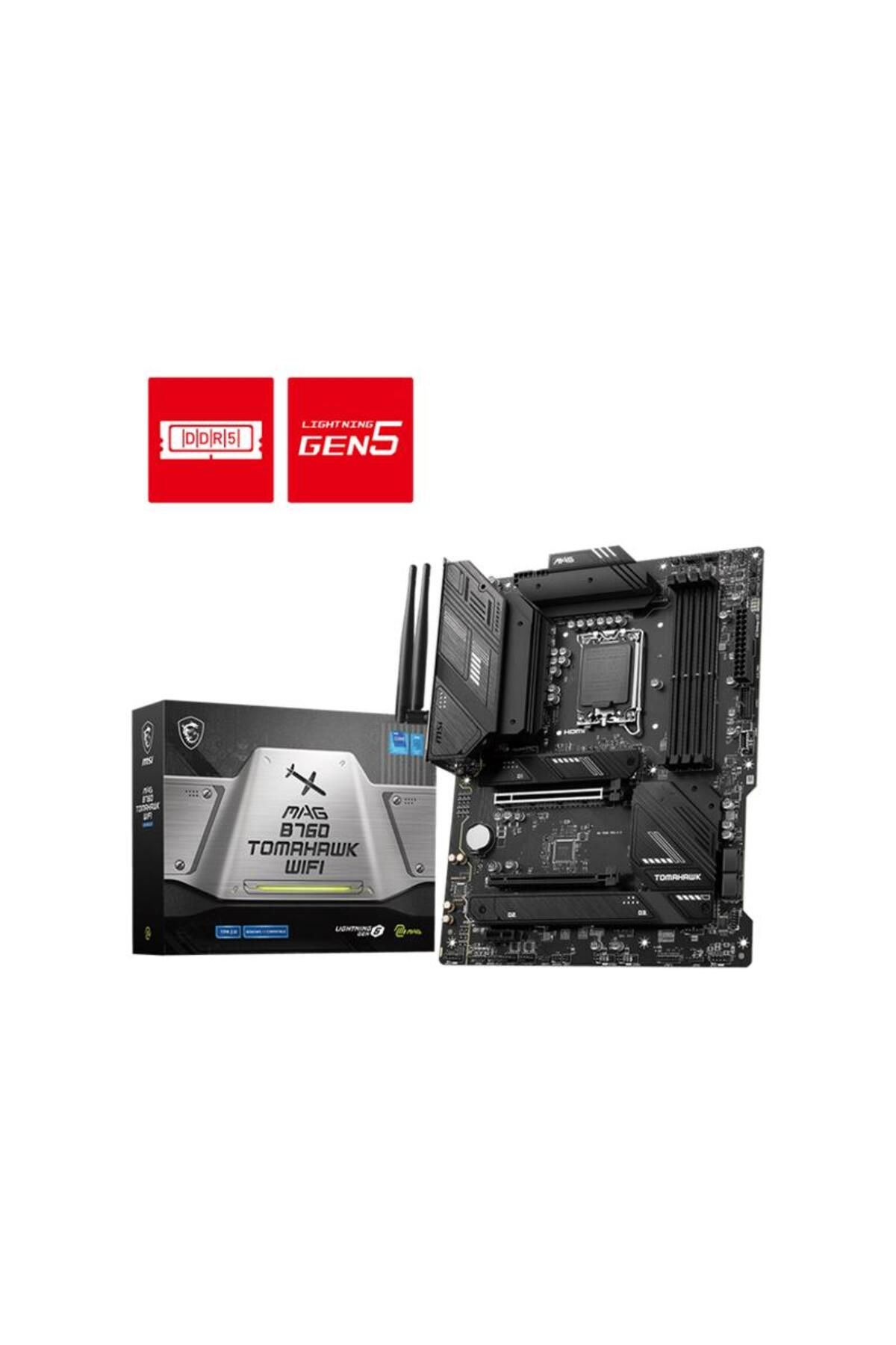 Pazarcan Msi Mag B760 Tomahawk Wifi Ddr5 5400mhz 1xhdmi 1xdp 3xm.2 Usb 3.2 Atx 1700p (12. / 13. Ve 14. Nesi