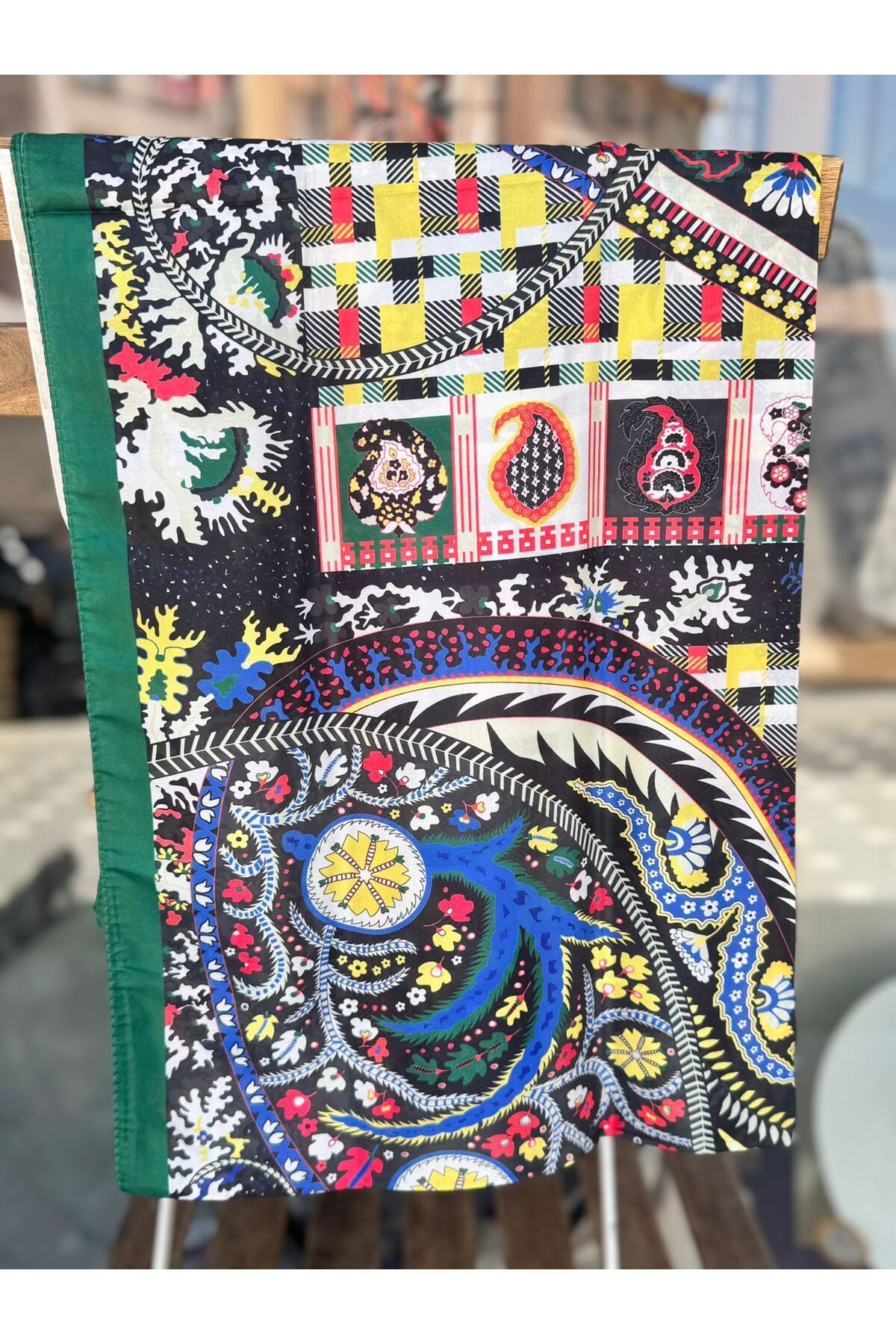 MODA ÇOK RENKLİ MARKA DESENLİ HAYAL ŞAL