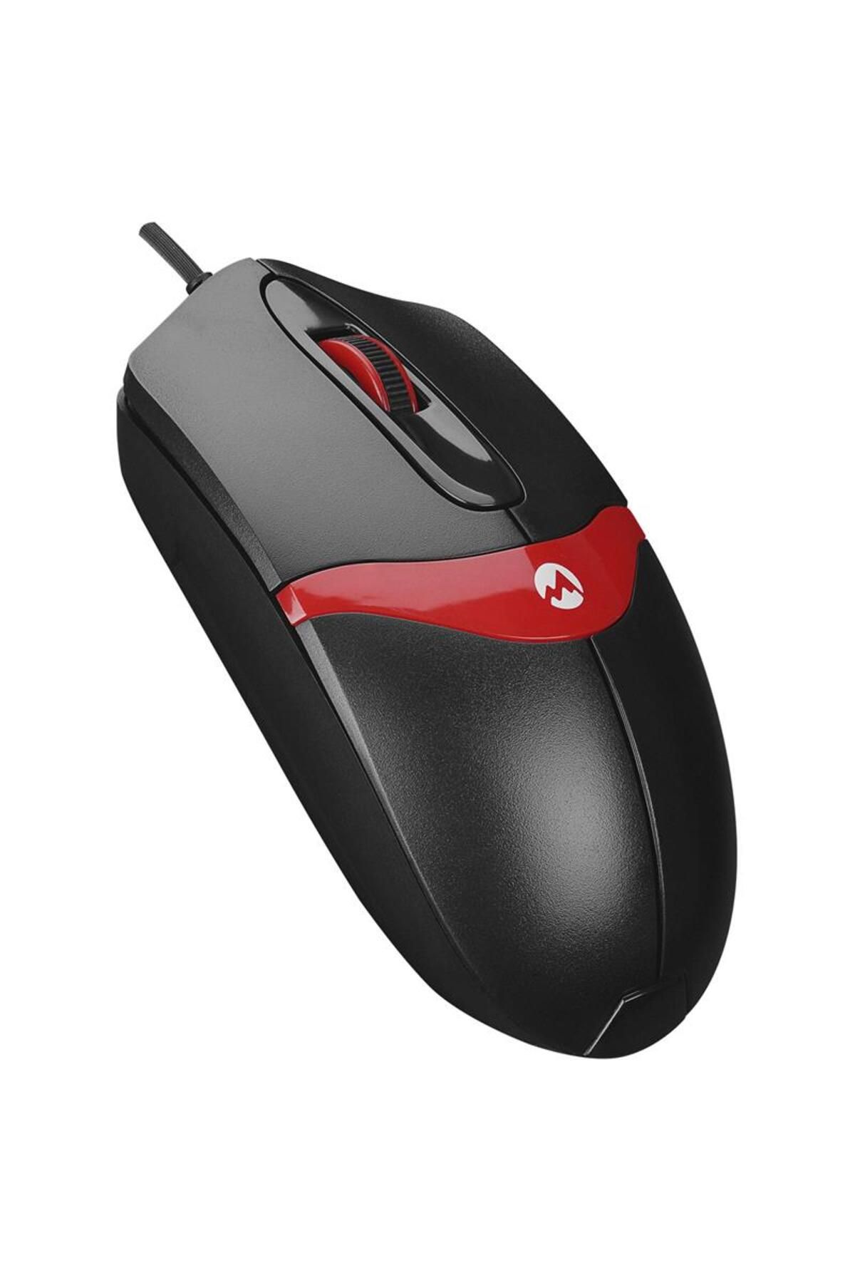 Pazarcan Everest Sm-220 Usb Siyah/kirmizi 1200dpi 3d Optik Kablolu Mouse