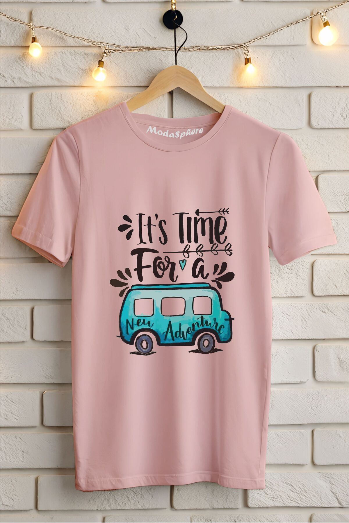 ModaSphere Retro Car Baskılı Unisex Oversize Tişört