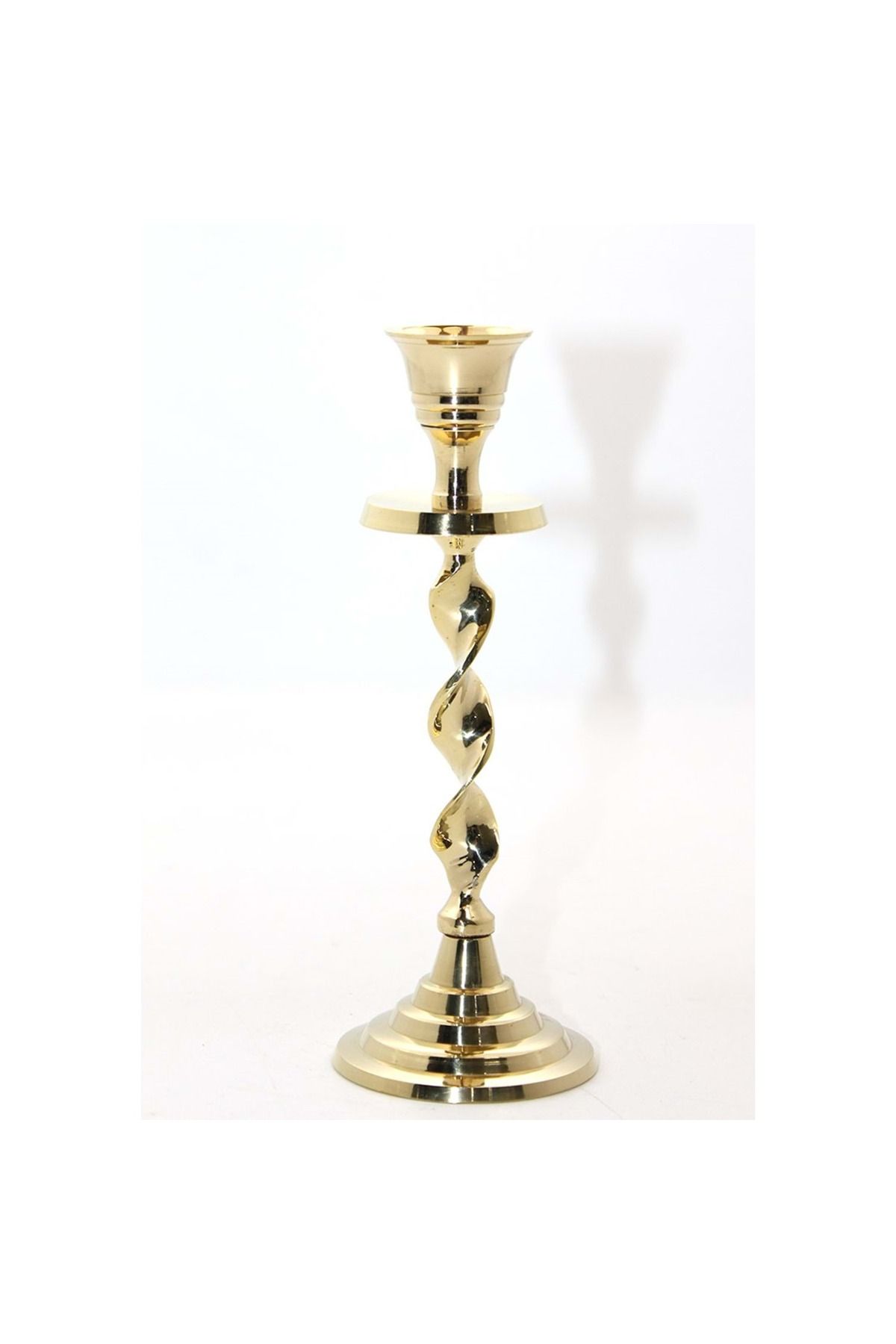 Store Tekli Pirinç Şamdan 18 Cm