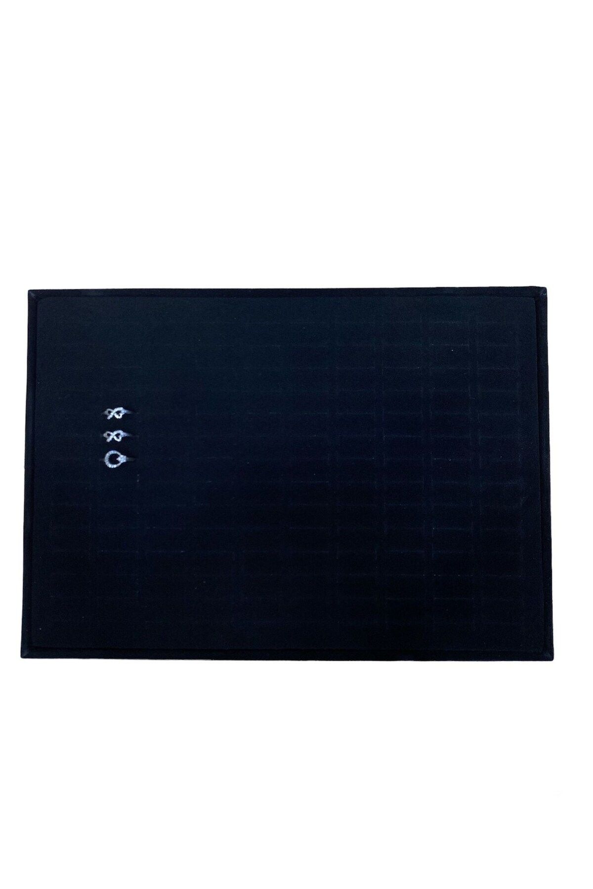 teknotrust Büyük Siyah Batırmalı Yüzük Tablası 25x34 cm, şık ve kullanışlı tasarım