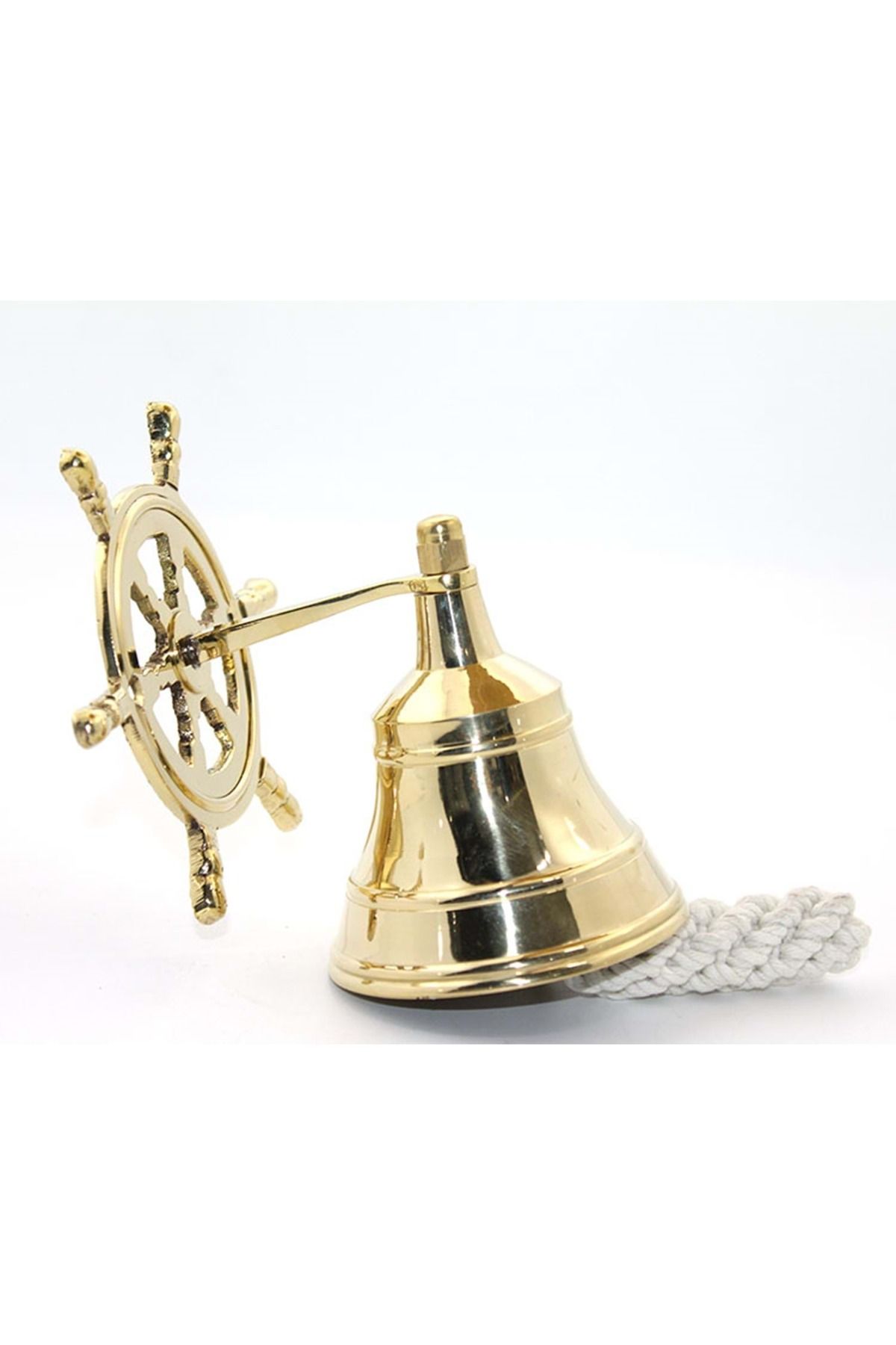 Store Pirinç Duvara Asmalı Dümenli Çan