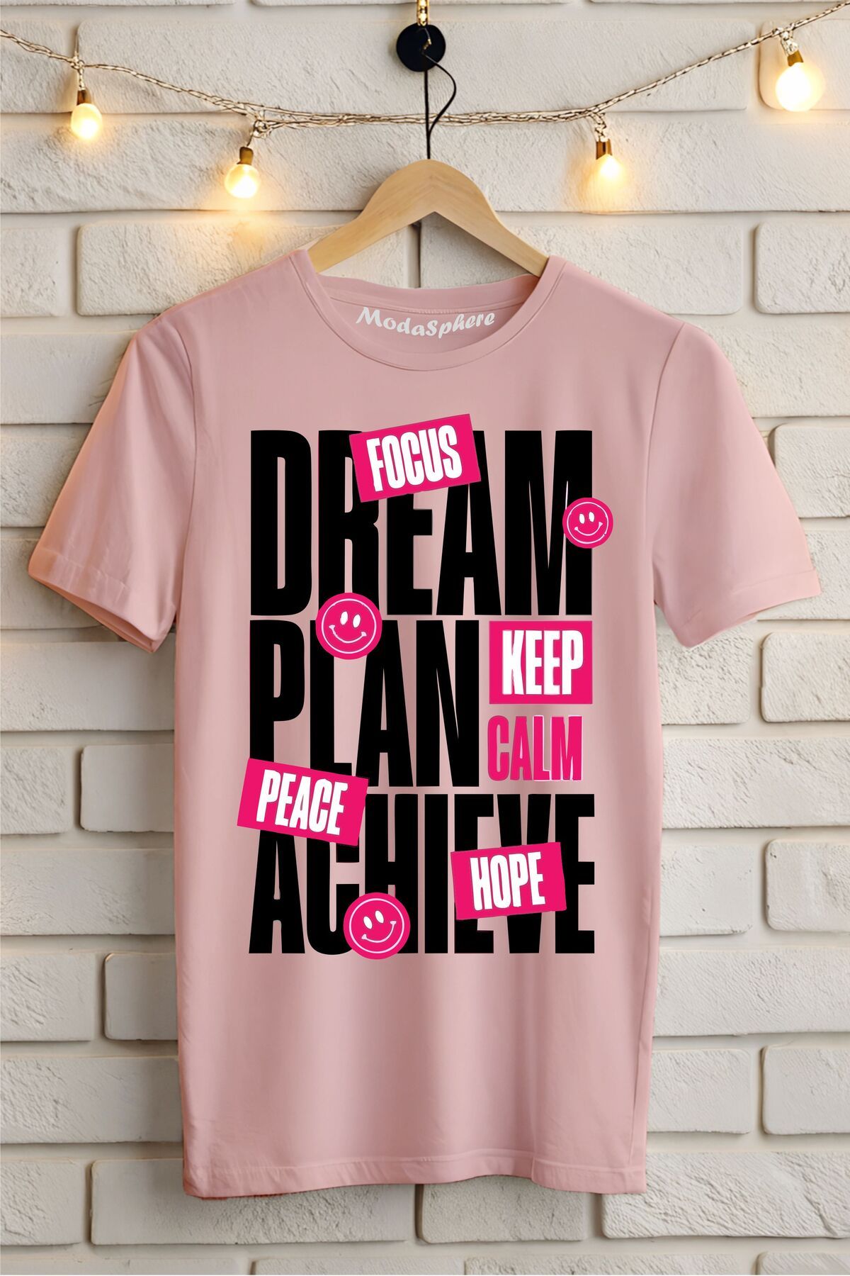ModaSphere Dream Baskılı Unisex Oversize Tişört