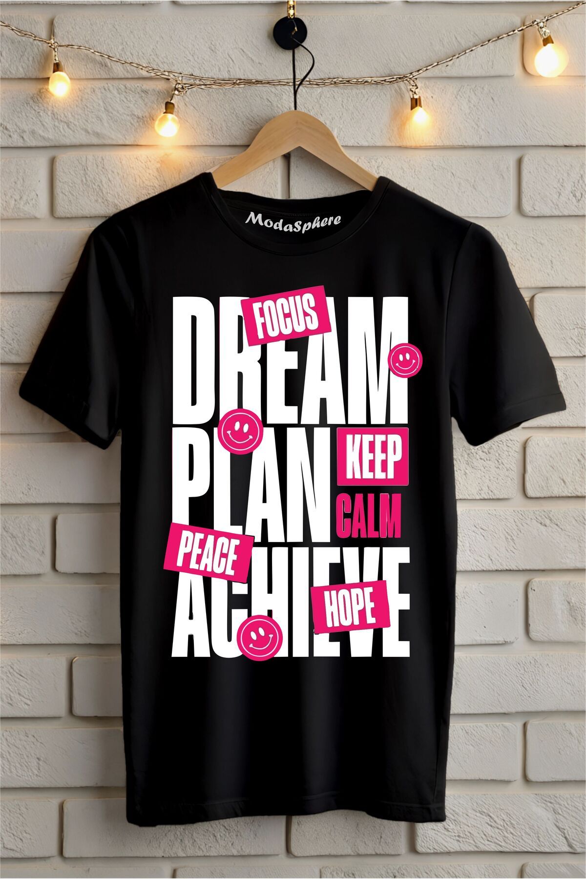 ModaSphere Dream Baskılı Unisex Oversize Tişört