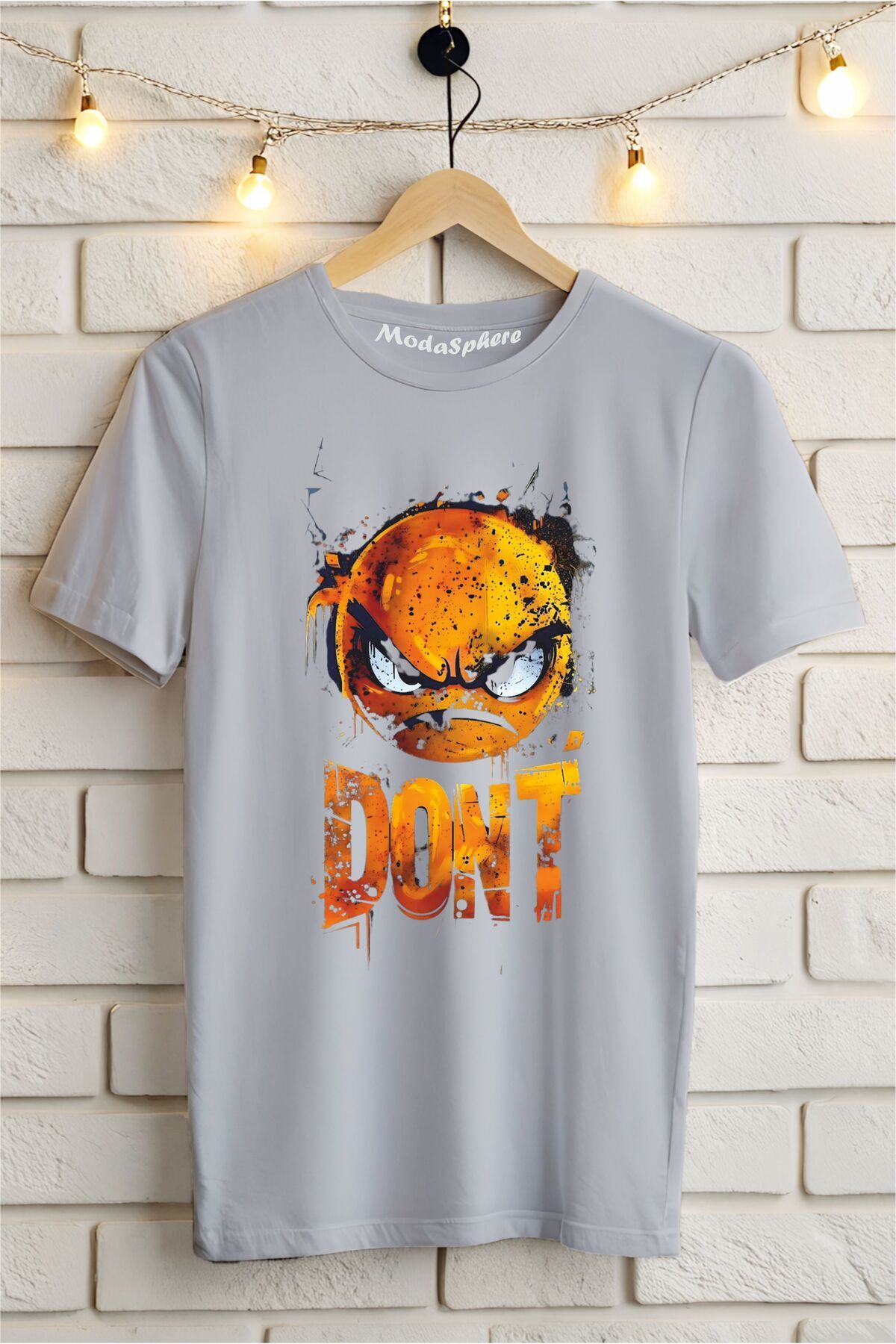 ModaSphere DON'T Baskılı Unisex Oversize Tişört