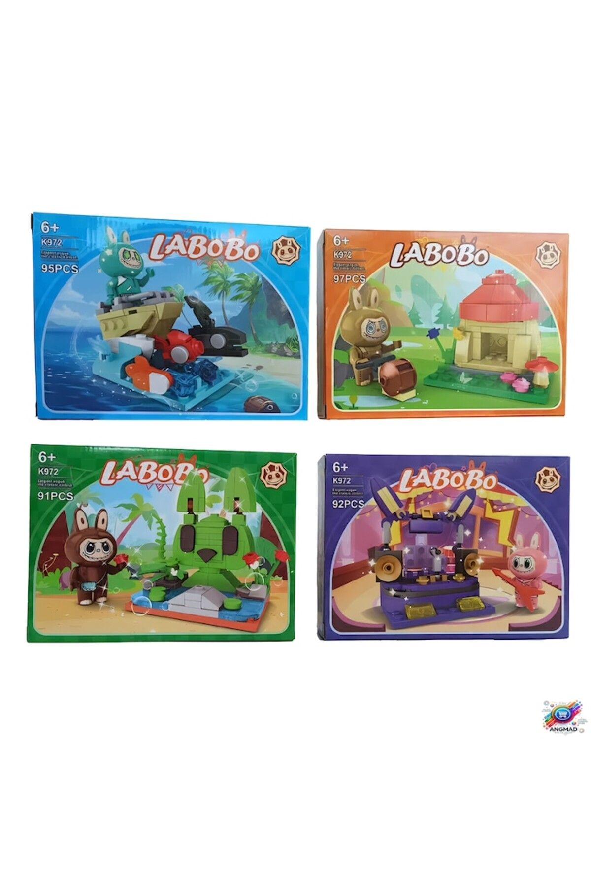 LABUBU-ANGMAD creation set no.2, characters from the LaBubu series, 92 pieces 3