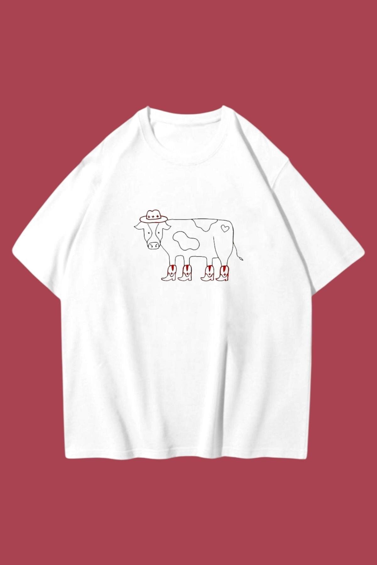 Carpe Cowboy Cow Oversize T-shirt