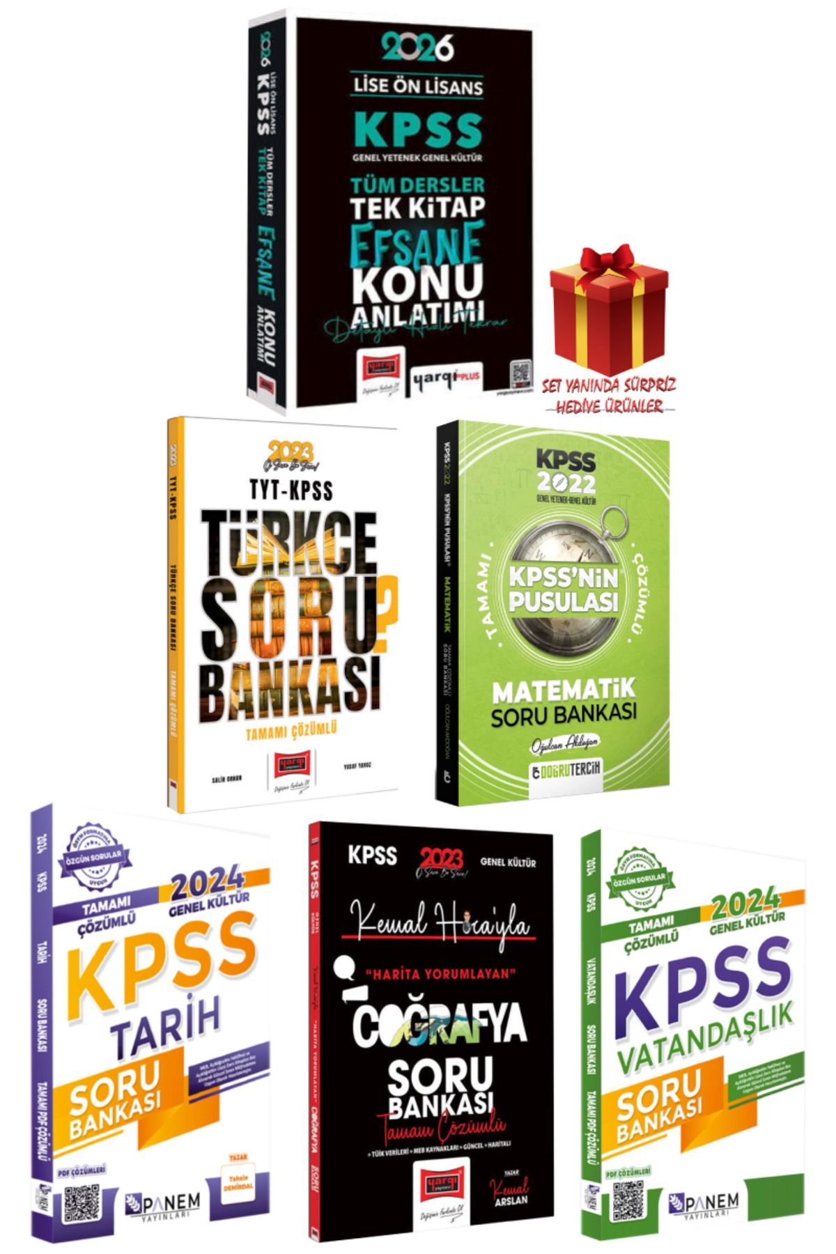 Yargı Yayınları 2026 KPSS Lise-Ön Lisans Tek Kitap Konu Anlatımı+Türkçe+Matematik+Tarih+Coğrafya+Vatandaşlık Soru B.