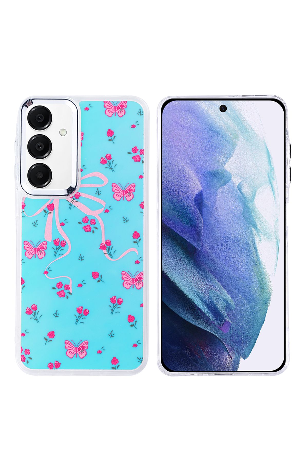Teleplus Samsung Galaxy A55 Kılıf Hadra Lüx Desenli Kapak