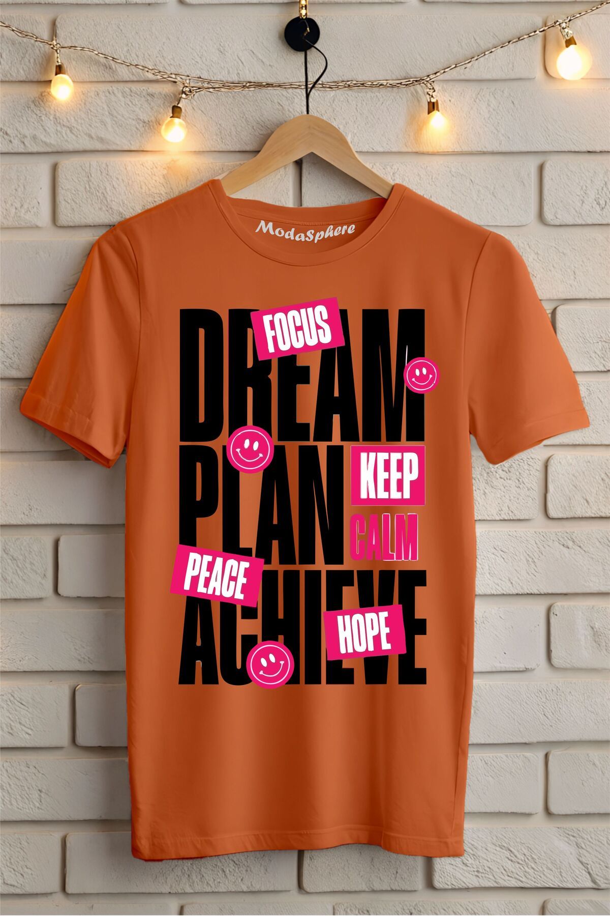 ModaSphere Dream Baskılı Unisex Oversize Tişört