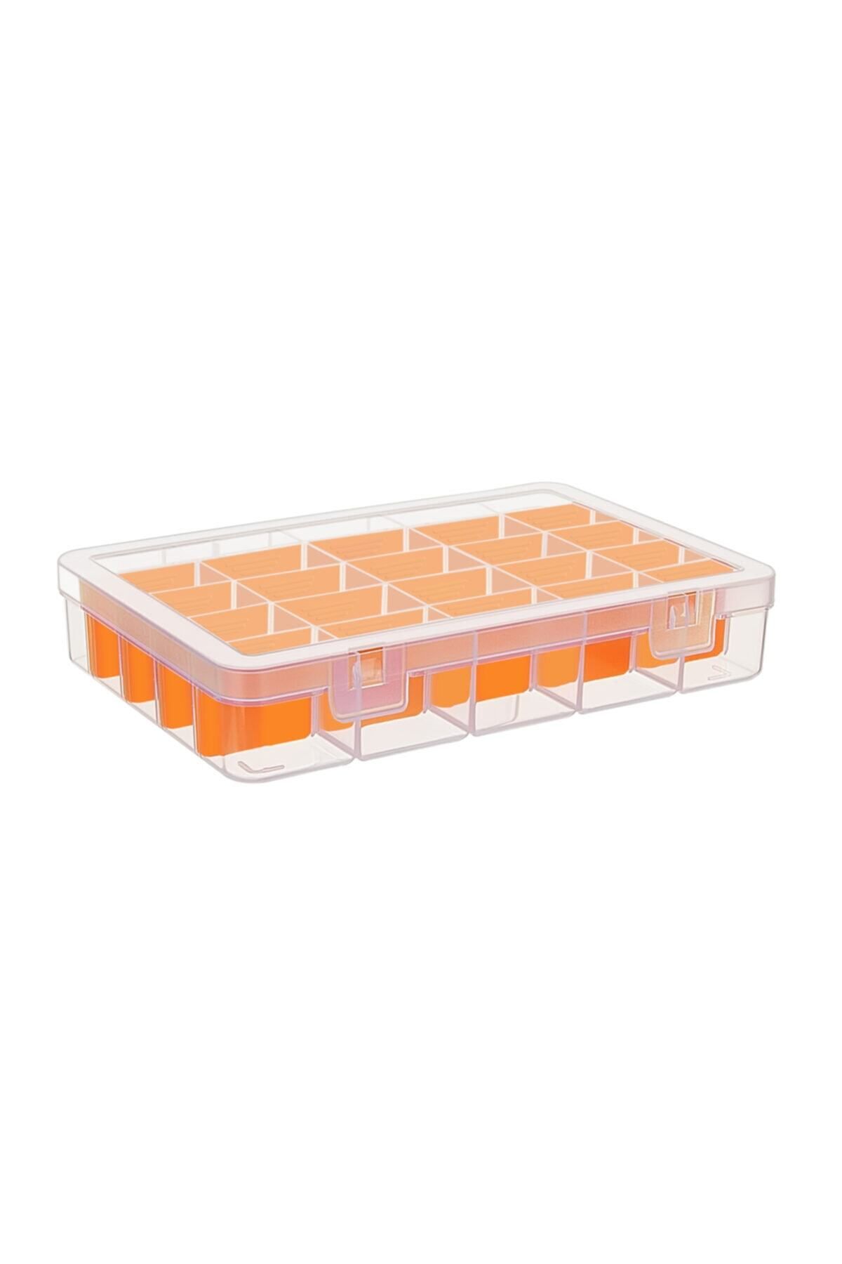 teknotrust Şeffaf Organizer 25-230x166x42,5 mm, pratik ve şık depolama çözümü