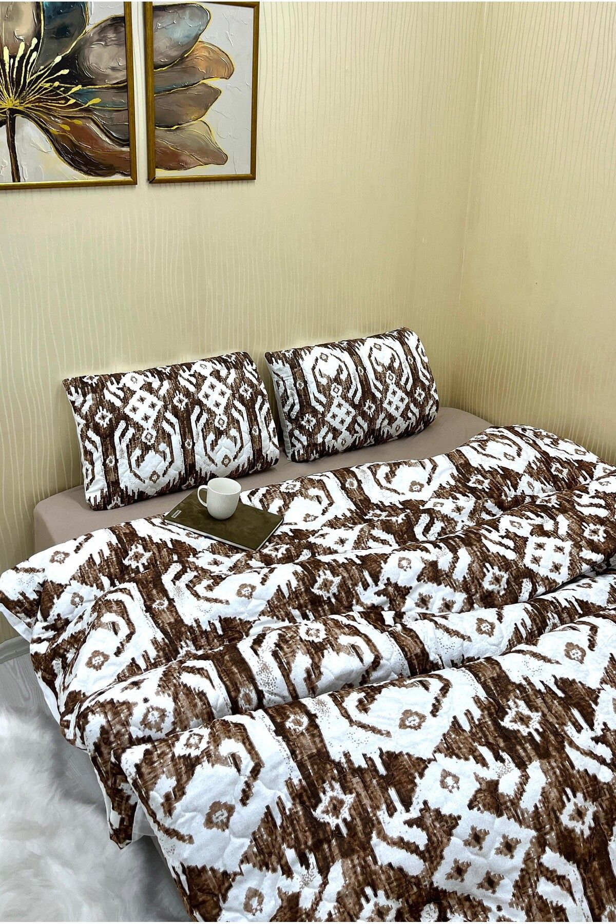 Sahaneev Çift Kişilik Desenli Nevresim Takımı