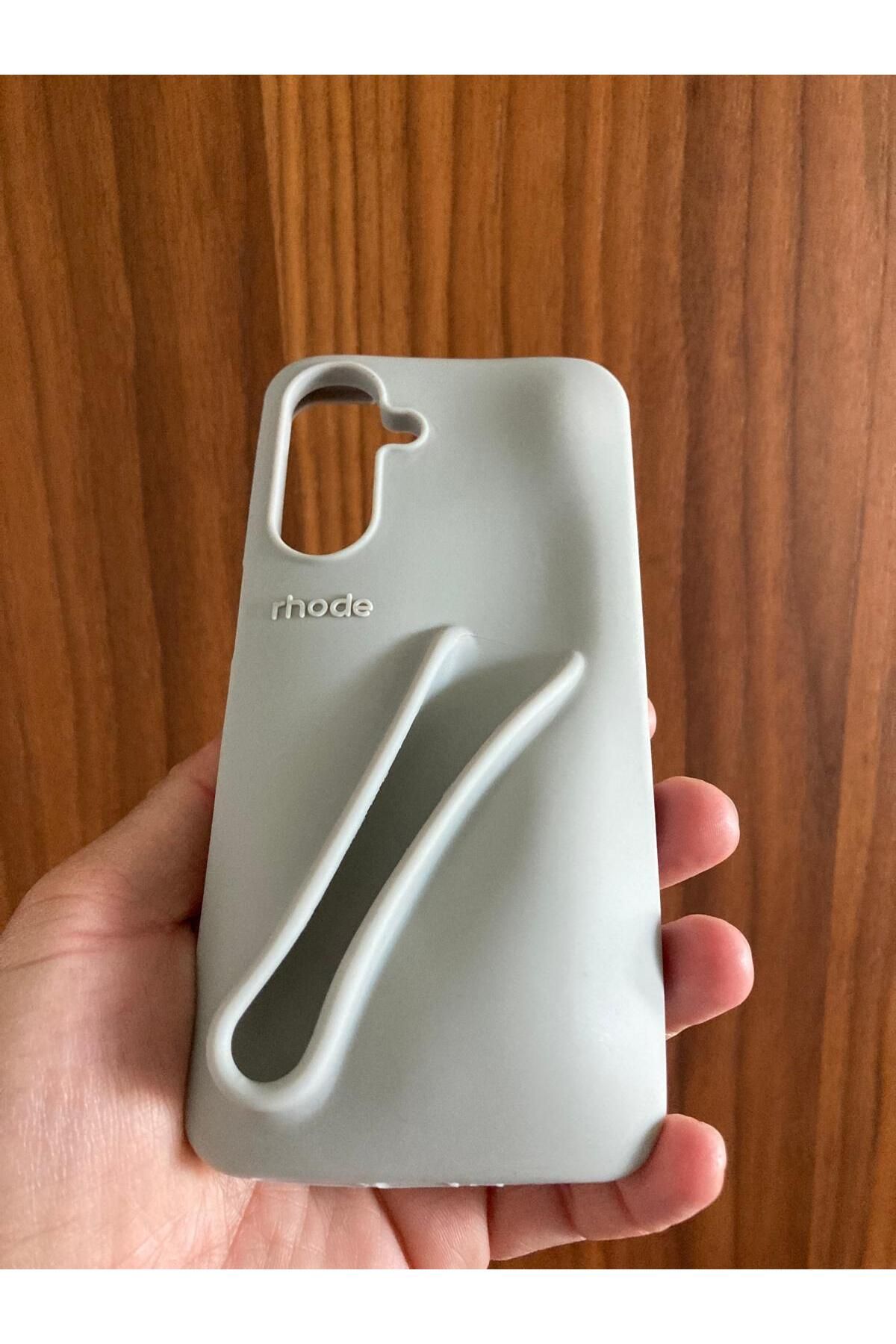 Newon Samsung Galaxy A56 Rhode Lip Case Logolu Telefon Kılıfı Kapak Cover Case