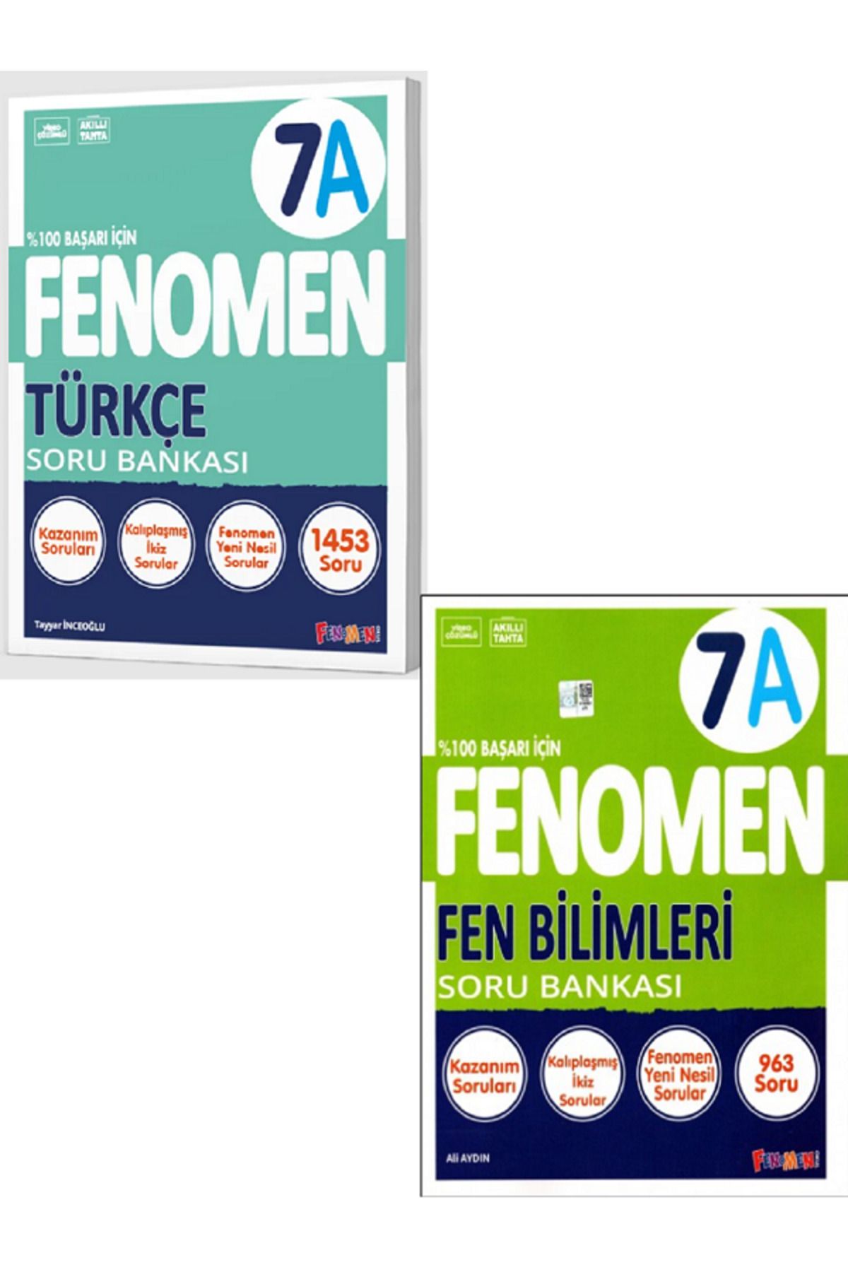 Evrensel İletişim Yayınları 7.Sınıf Fenomen 7A Türkçe Soru Bankası + 7.Sınıf Fenomen 7A Fen Bilimleri Soru Bankası / 2 KİTAP SET
