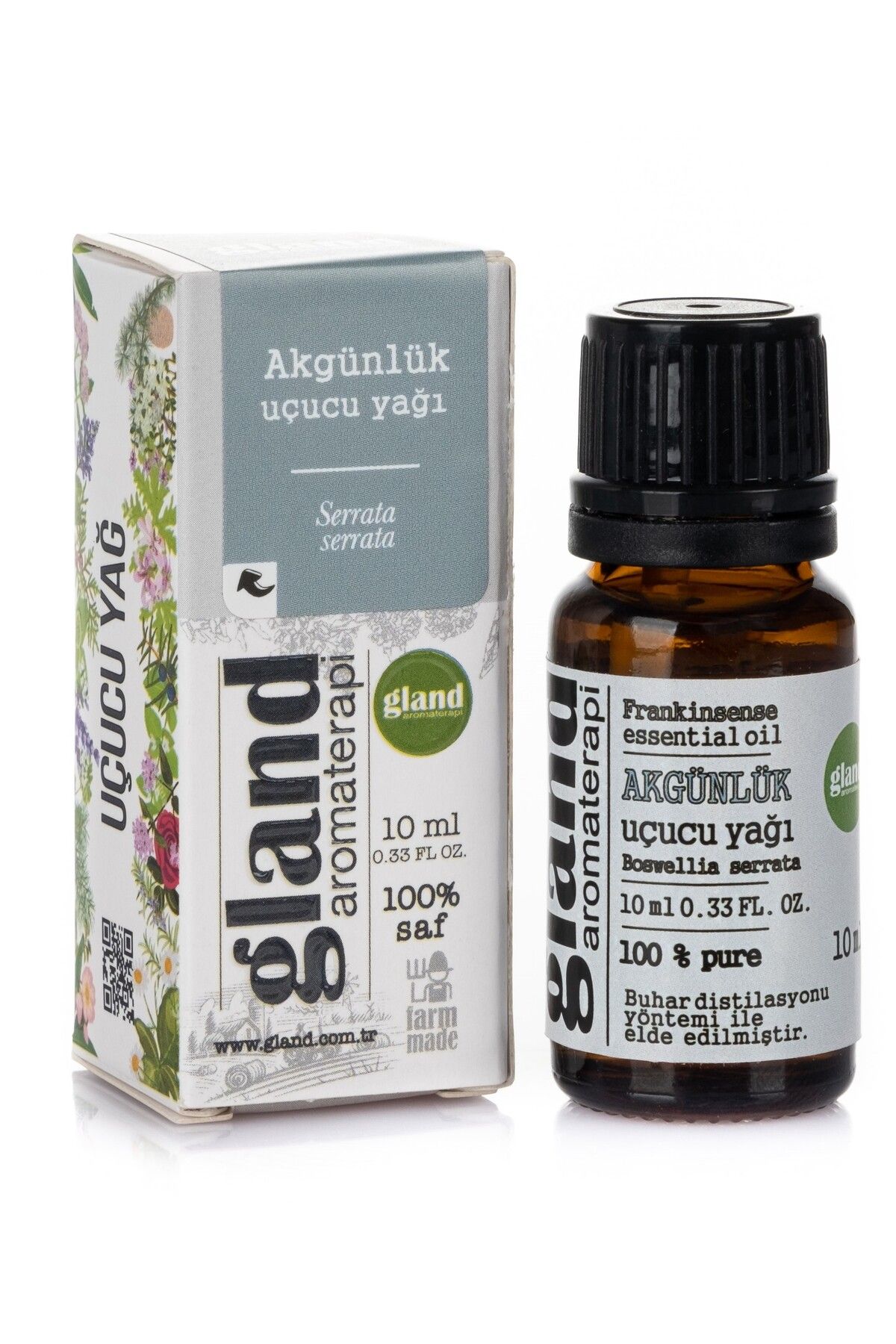 GLAND Aromaterapi Akgünlük(Frankinsense) Uçucu Yağı - Boswellia serrata 10ml