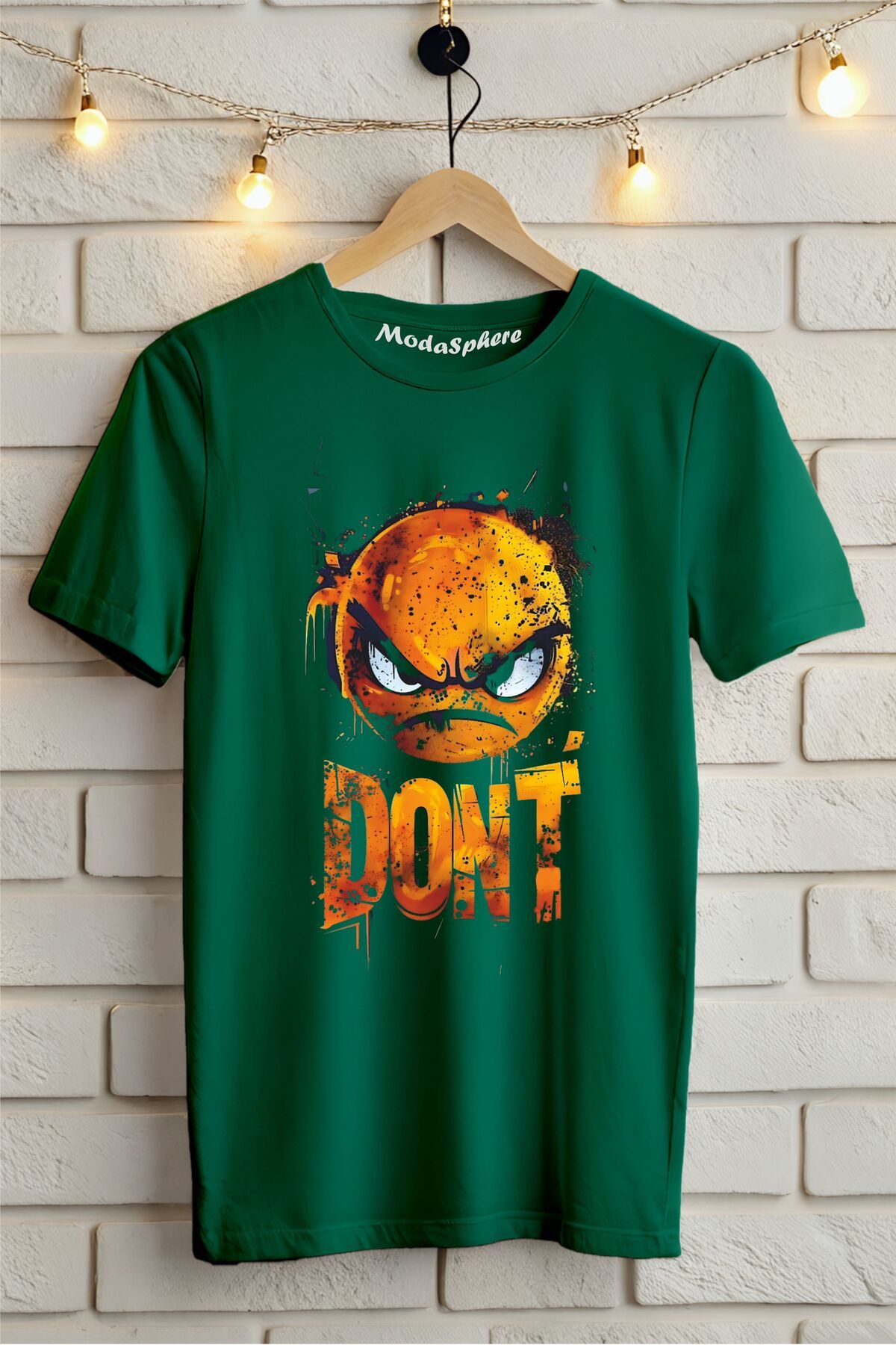 ModaSphere DON'T Baskılı Unisex Oversize Tişört
