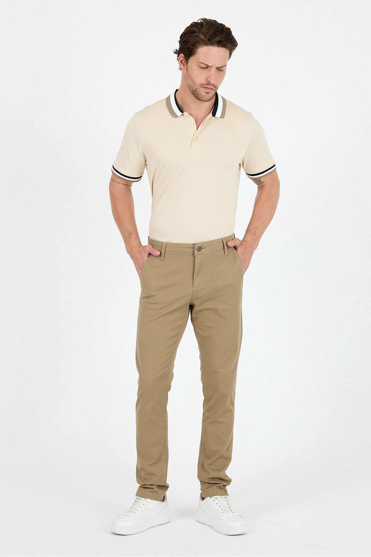 Rodi Erkek Slim Fit Chino Pantolon – %98 Pamuk %2 Elastan Rahat Şık Günlük Esnek Kumaş Pantolon 1012