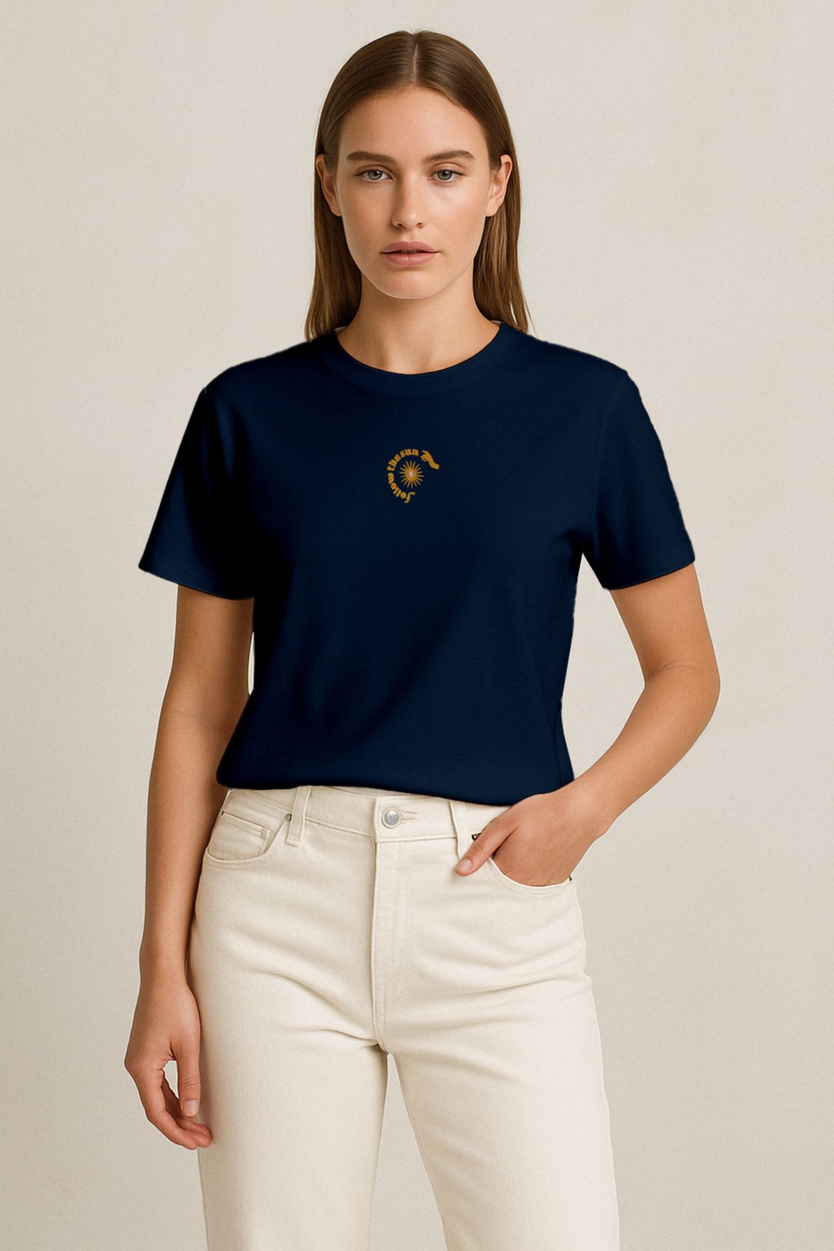 Vita Atelier 'Follow The Sun 2.0 ' Nakışlı, Kadın Regular Tshirt