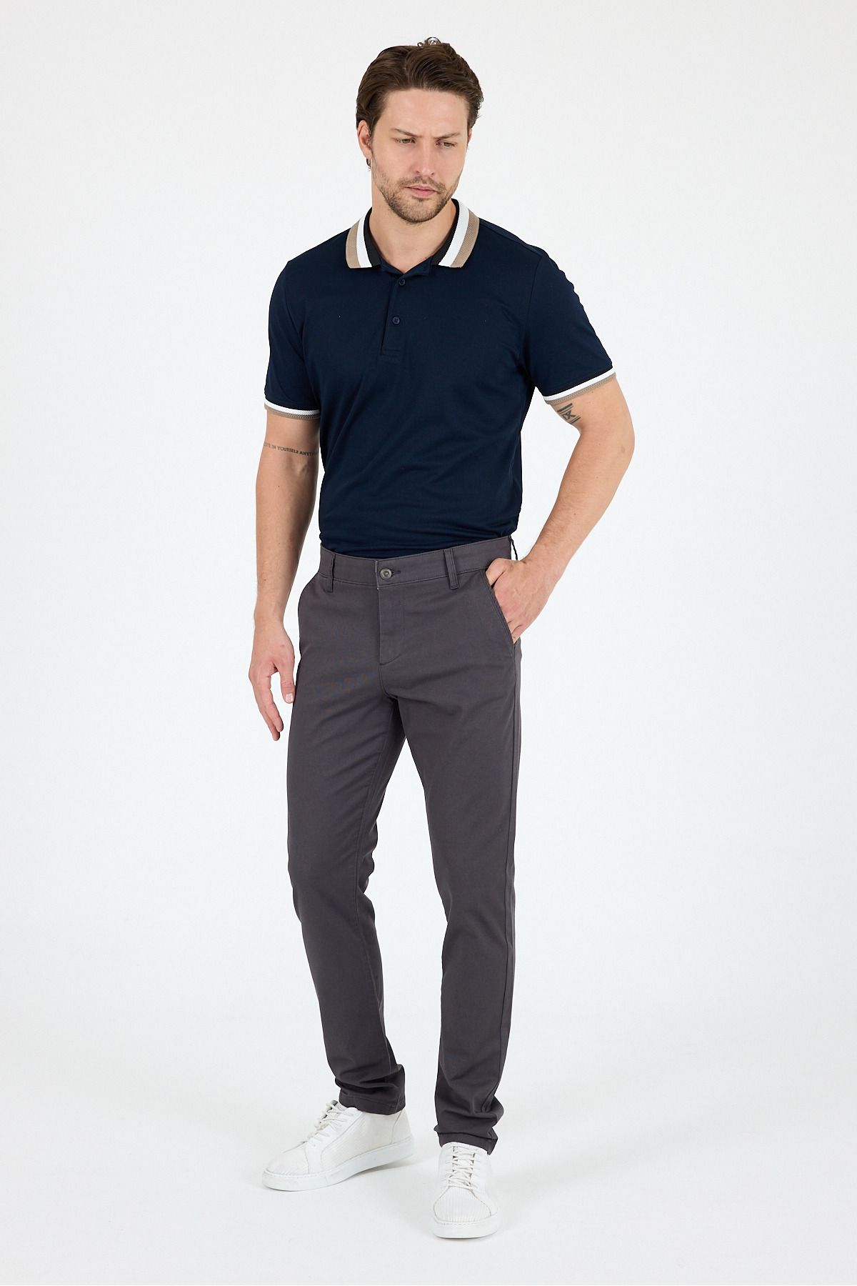Rodi Erkek Slim Fit Chino Pantolon – %98 Pamuk %2 Elastan Rahat Şık Günlük Esnek Kumaş Pantolon 1012