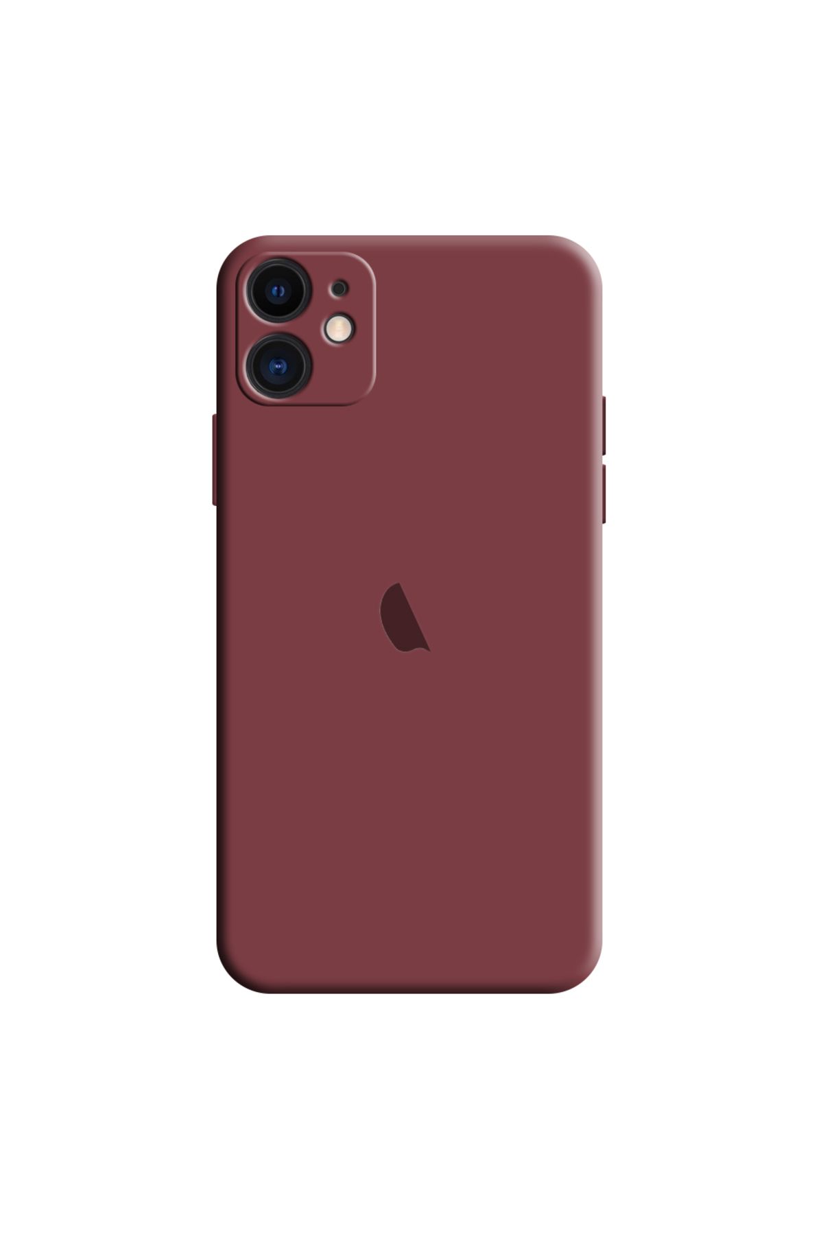 Tekamo Apple iPhone 12 Uyumlu Kamera Korumalı Silikon İçi Kadife Lansman Kılıf