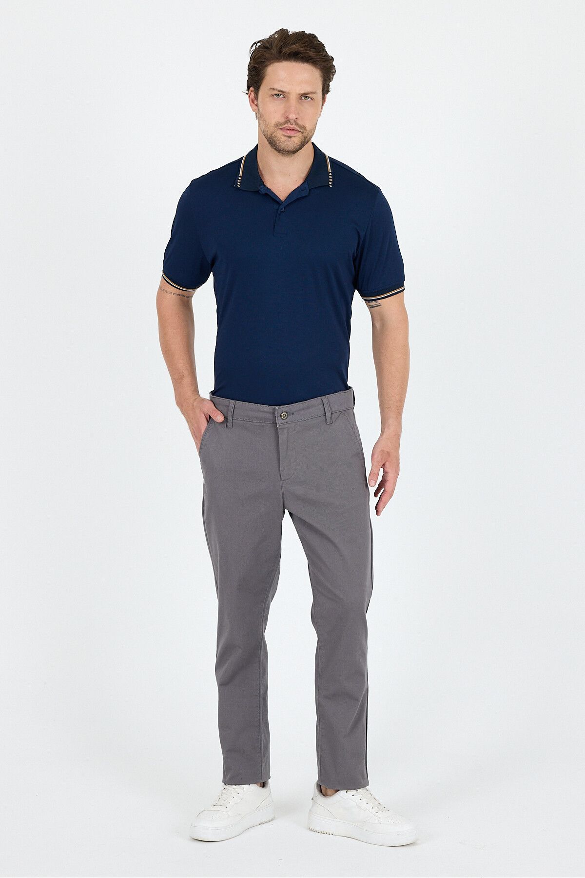 Rodi Erkek Slim Fit Chino Pantolon – %98 Pamuk %2 Elastan Rahat Şık Günlük Esnek Kumaş Pantolon 1012