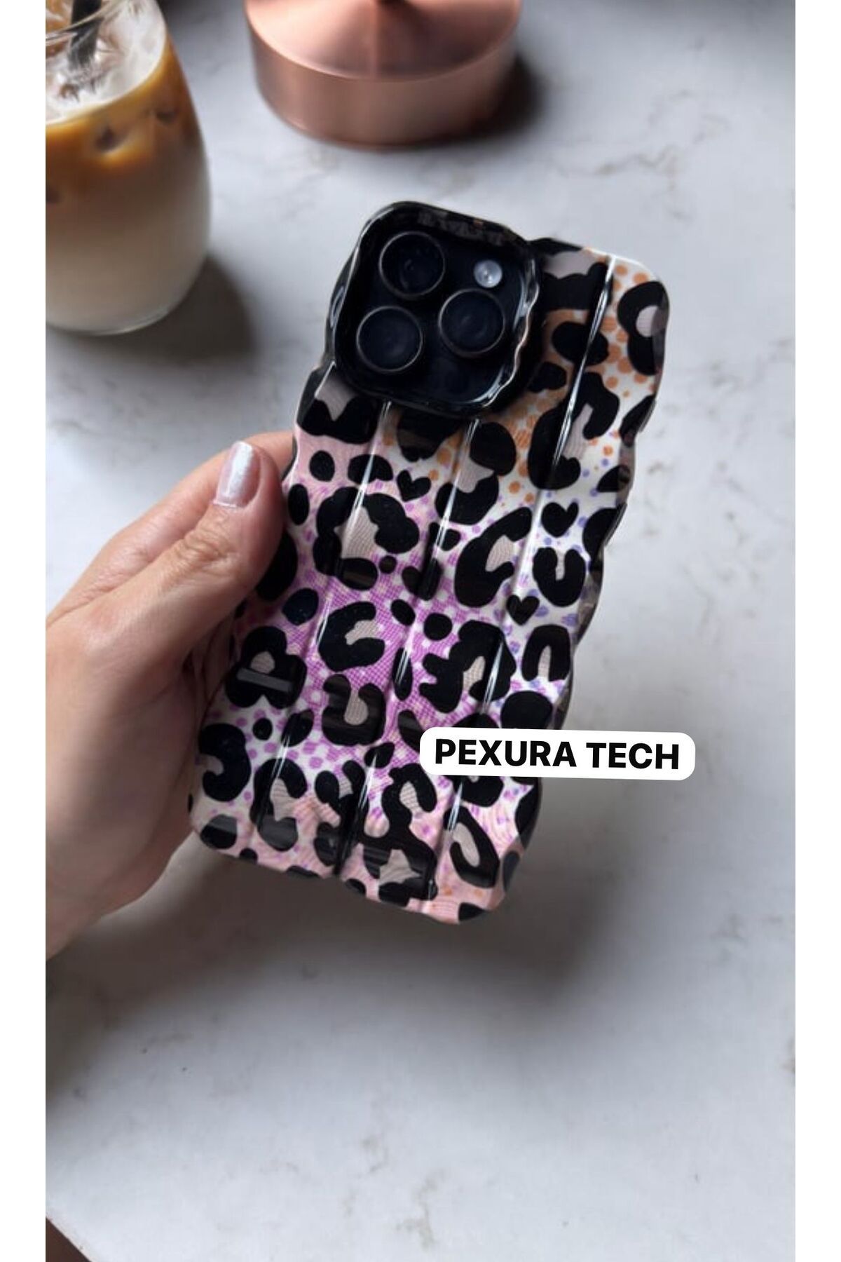 PEXURA TECH Apple İphone 16 Pro Max Desenli Premium Telefon Kılıfı