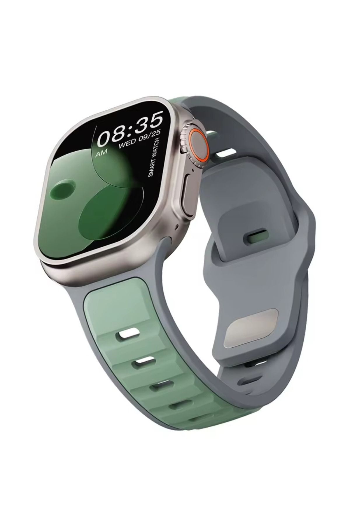 Alstrap Apple Watch 10 46mm 9/8/7 (45mm) 6/SE/5/4 (44mm) 3 ve öncesi (42mm) Spor Silikon Kordon Kayış