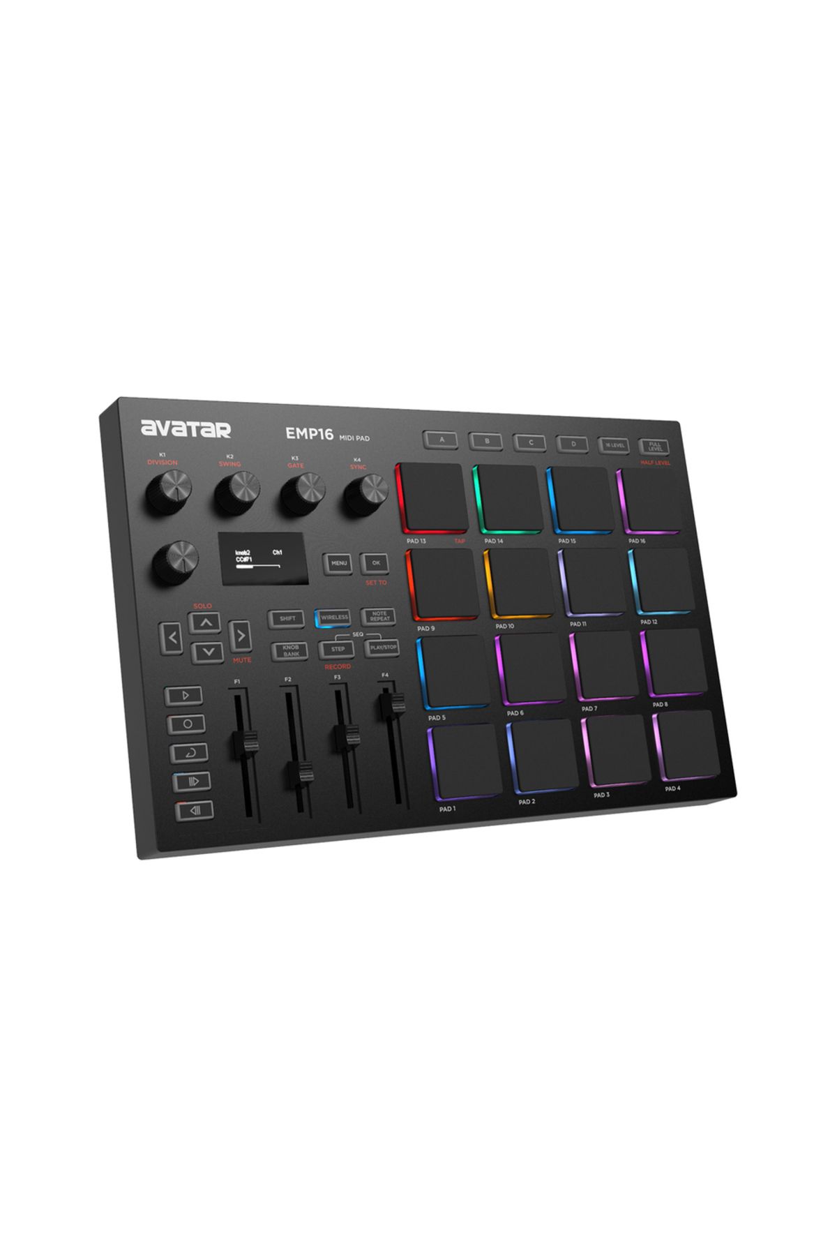 Choice-black EMP16 MIDI Pad Controller Beat Maker Machine With Bluetooth, 16 RGB Velocity Sensitive Beat Pa 7