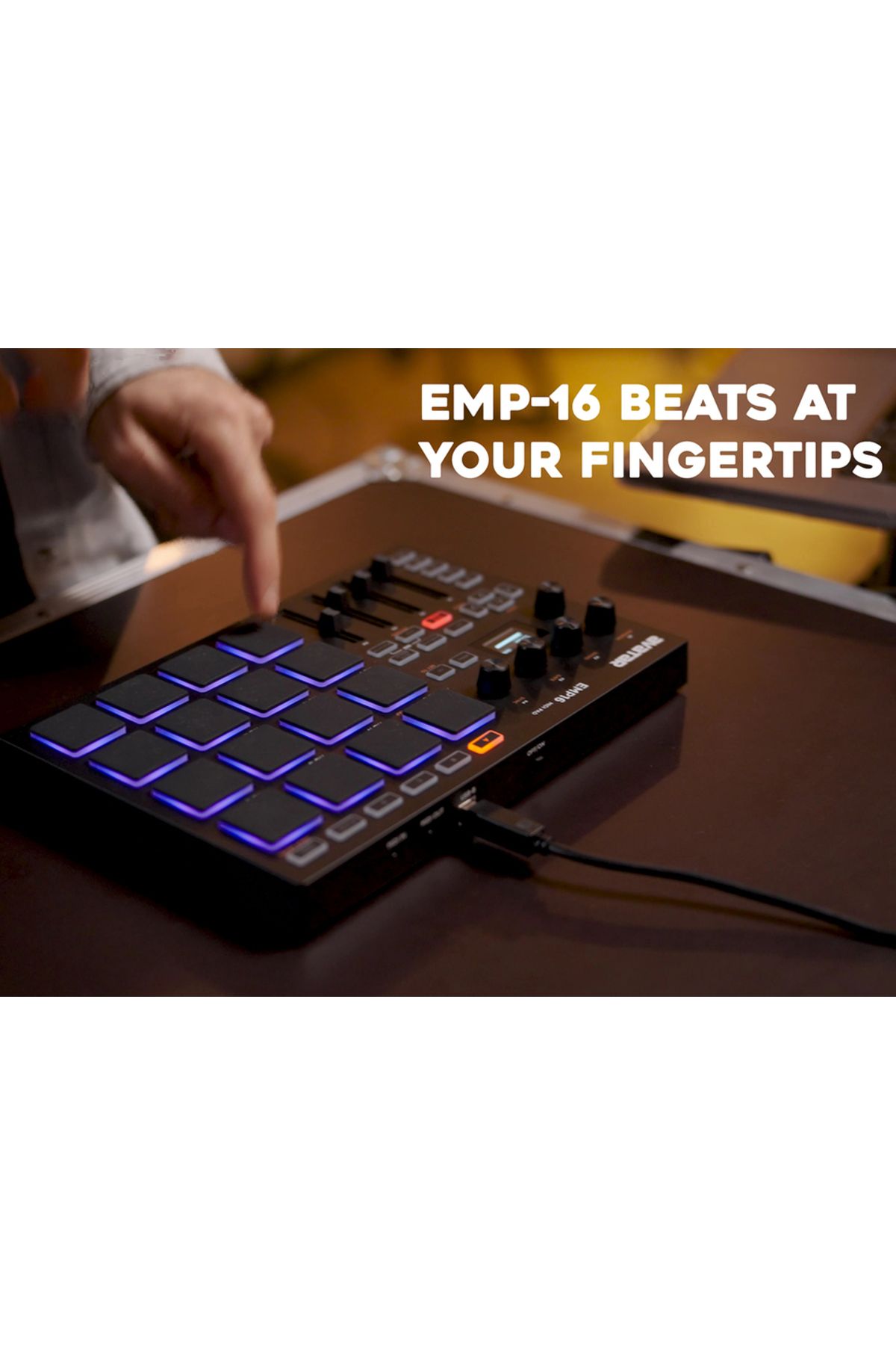 Choice-black EMP16 MIDI Pad Controller Beat Maker Machine With Bluetooth, 16 RGB Velocity Sensitive Beat Pa 3
