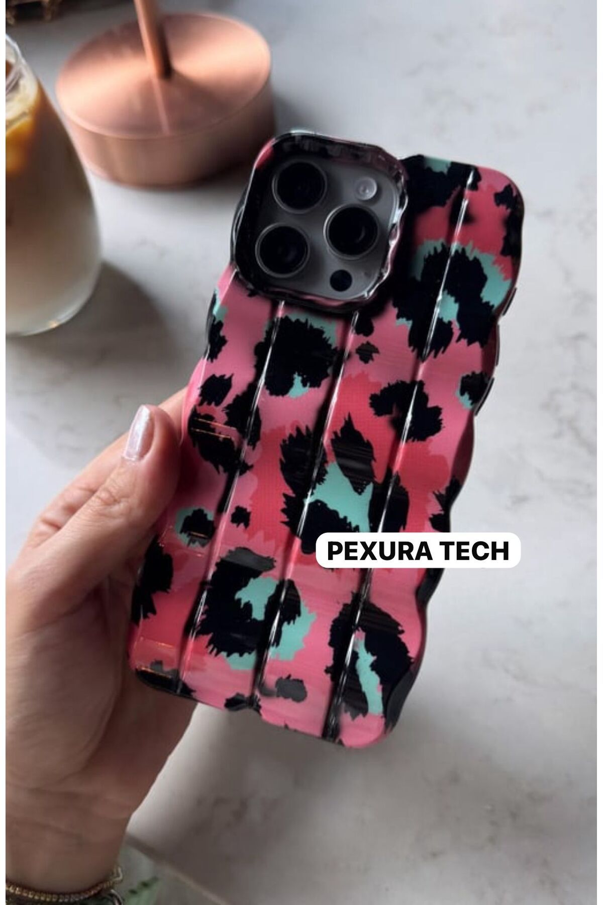 PEXURA TECH Apple İphone 16 Pro Max Desenli Premium Telefon Kılıfı