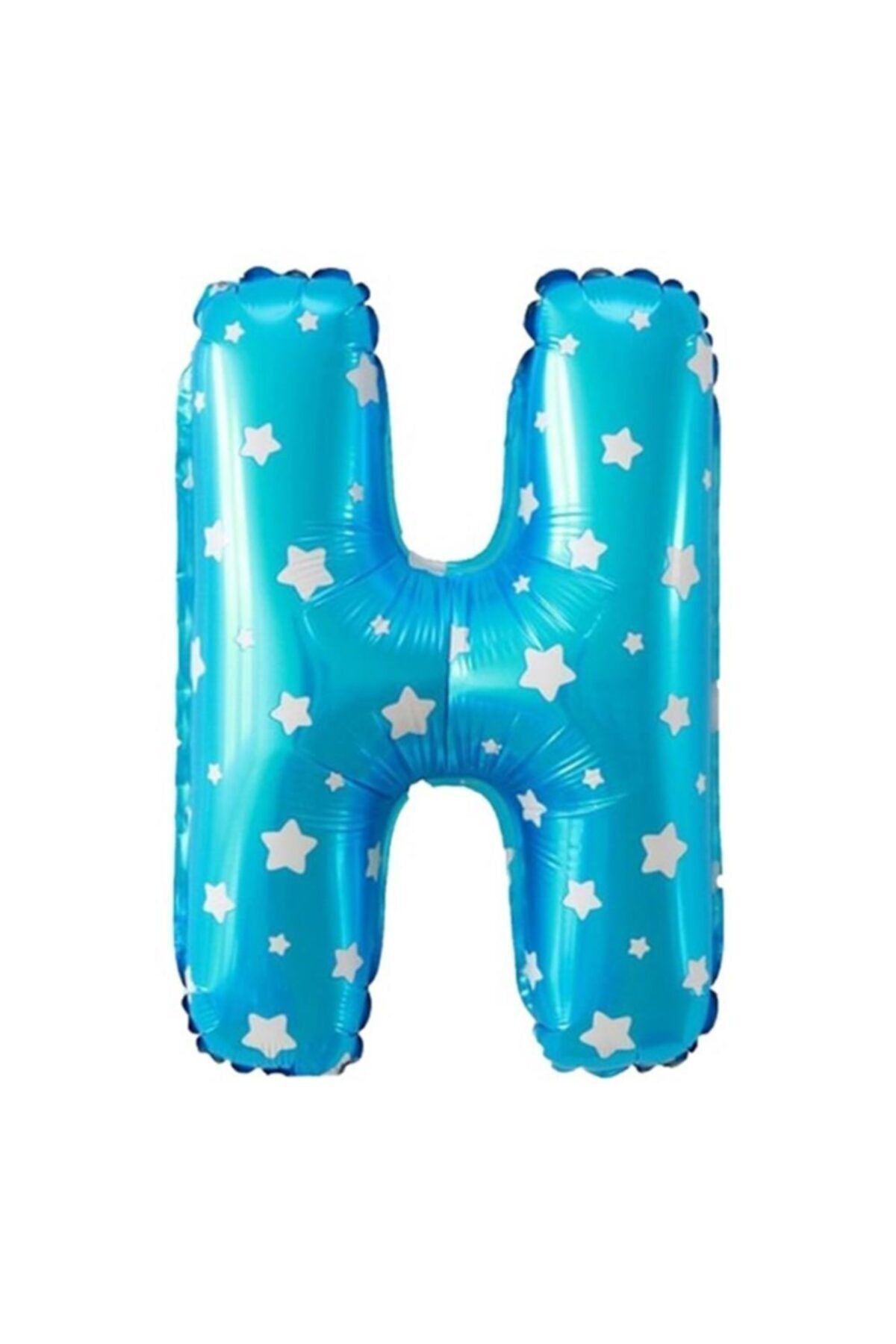 EA HOME H Harfi Mavi Renk 16 Inc 40 Cm Balon Parti Malzemesi