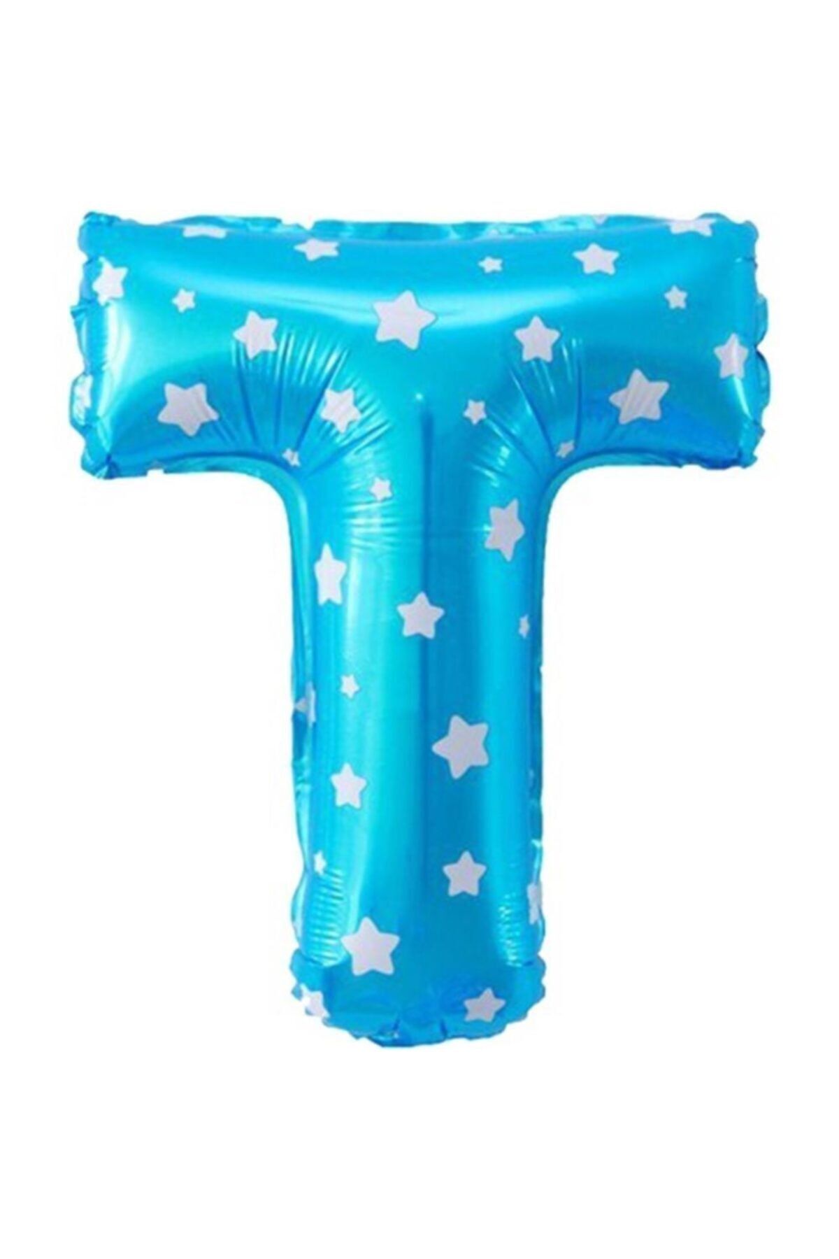 EA HOME T Harfi Mavi Renk 16 Inc 40 Cm Balon Parti Malzemesi