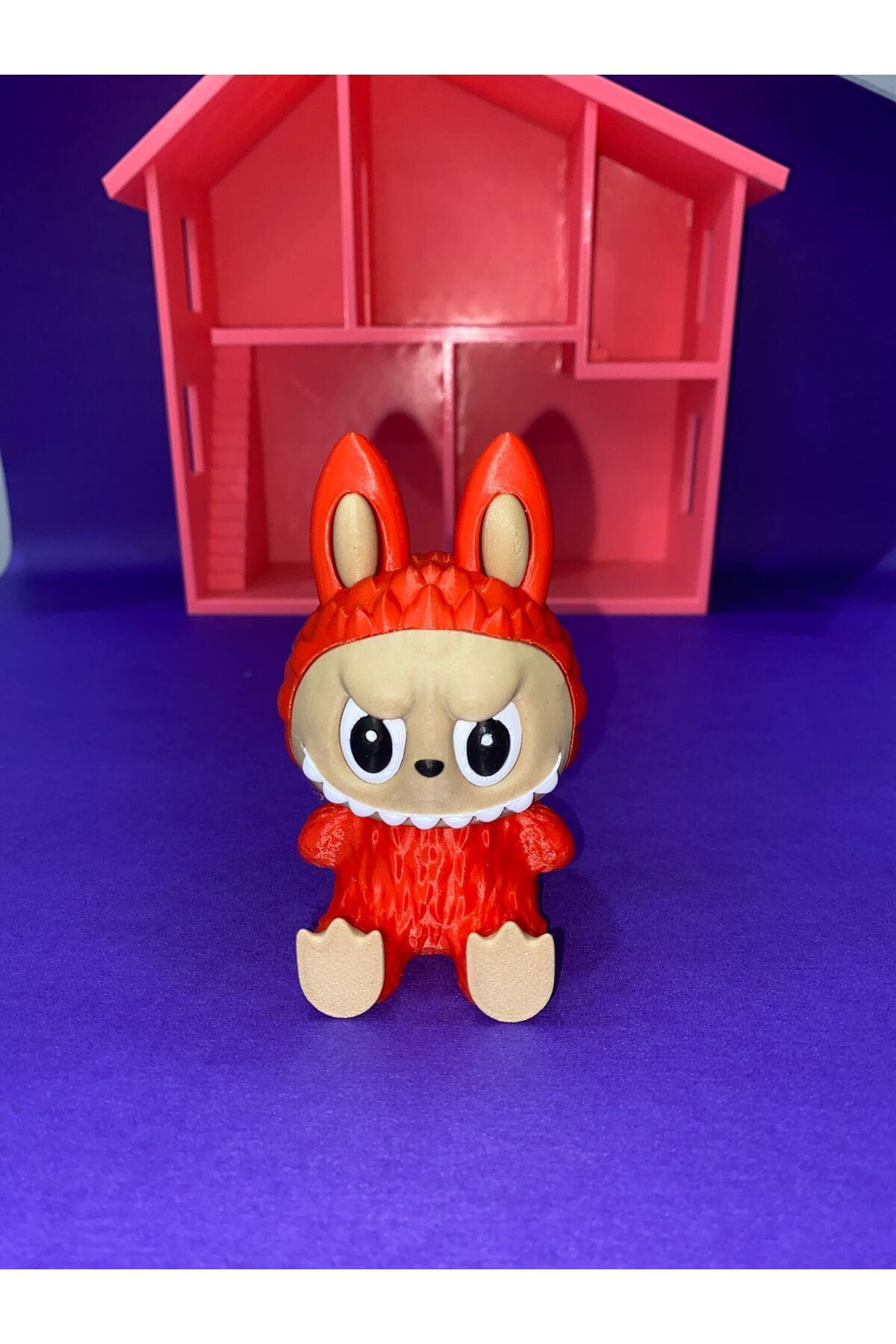 Ela Crafts Labubu Oyuncak Figür - 10cm Kırmızı