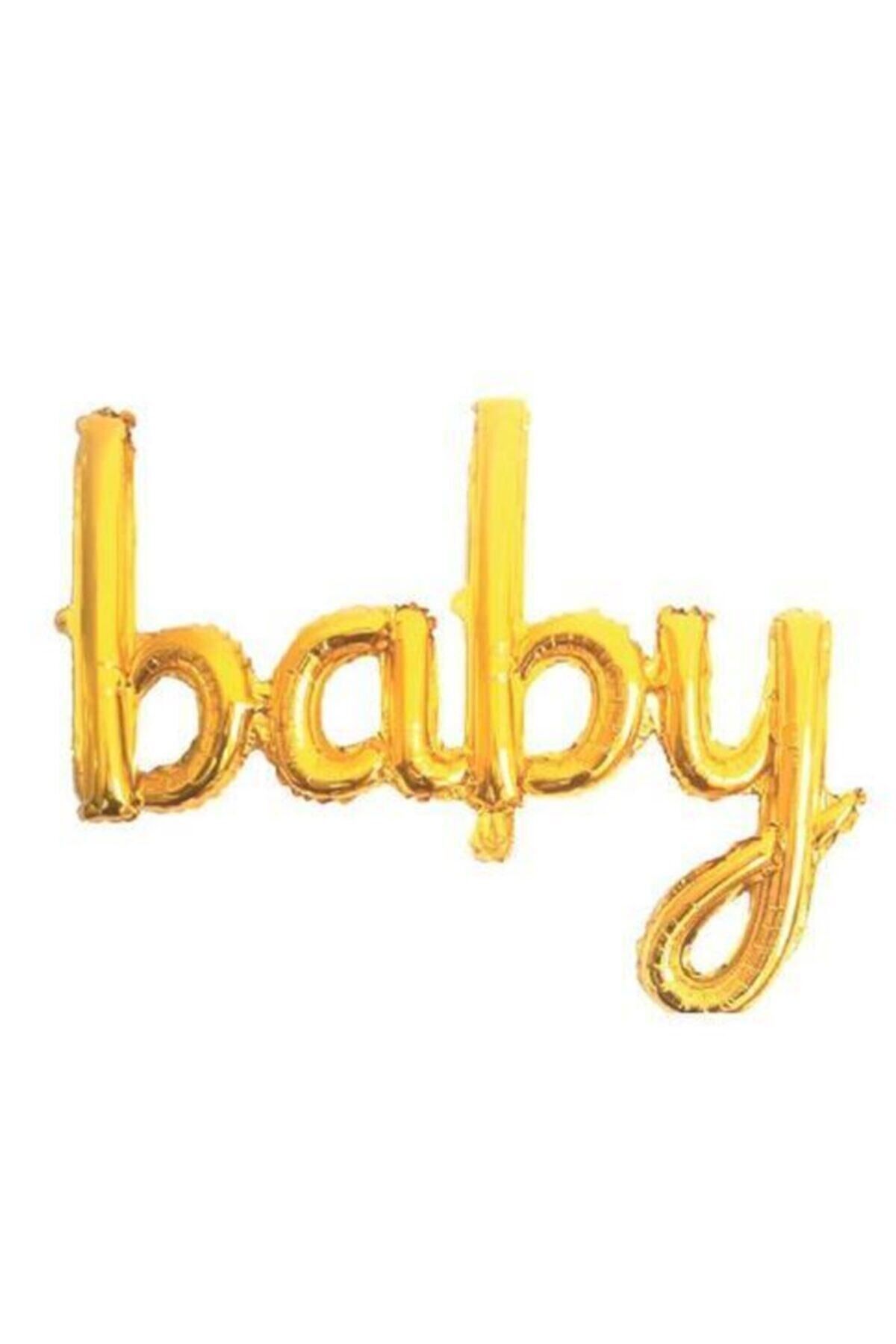 EA HOME Baby Yazılı Altın Renk Folyo Balon