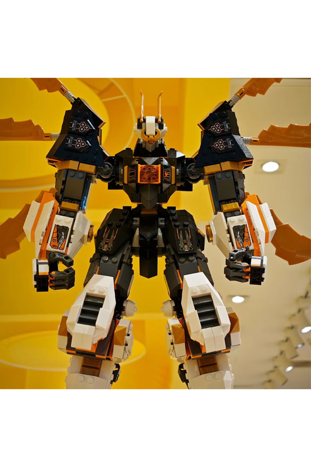 Choice-NO BOX 1055PCS 1055PCS Titan Dragon Mech Building Kit with Poseable Wings,Sword & Minifigure, Collec 3