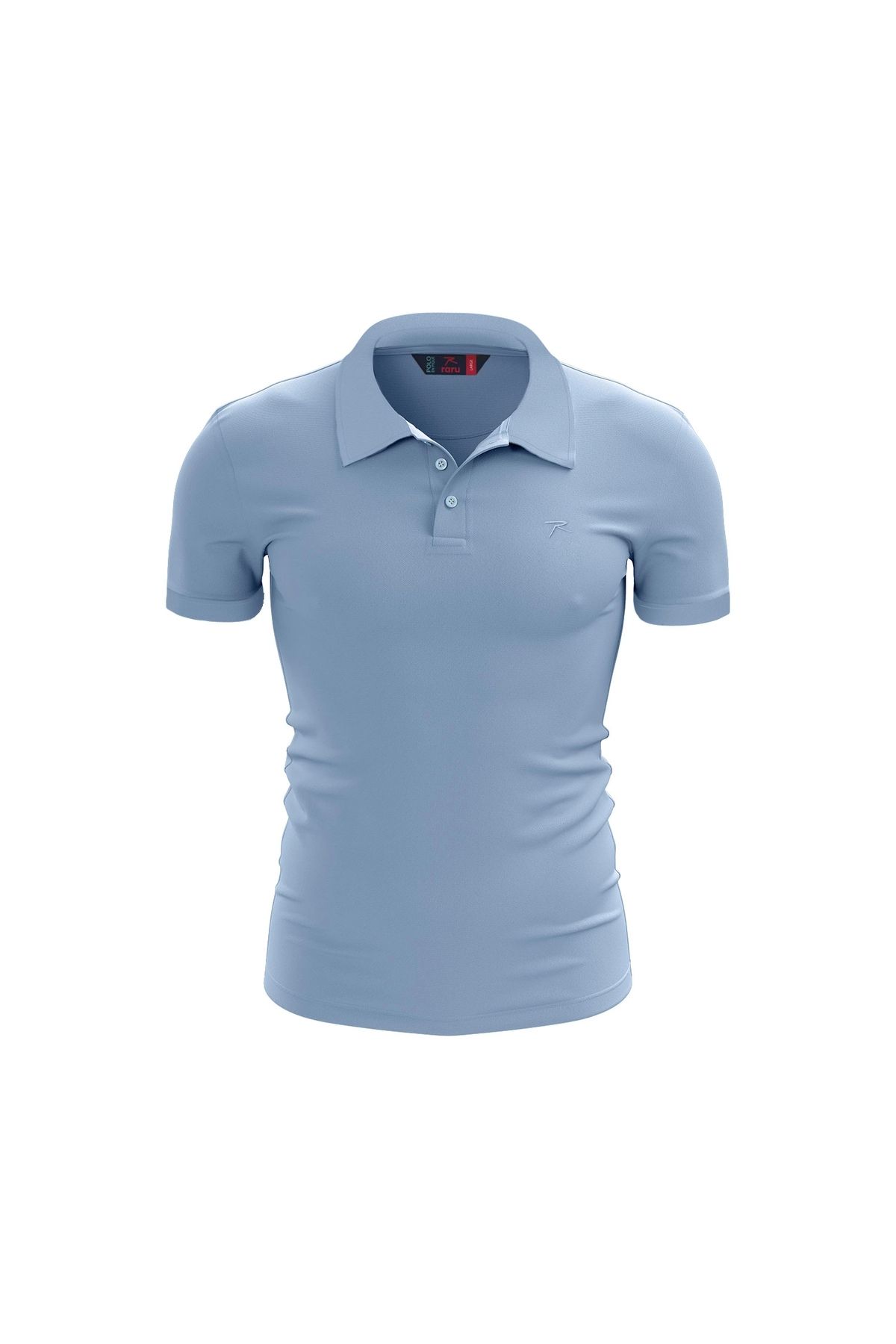 raru %100 Pamuk Polo T-Shirt IMPERO MAVİ