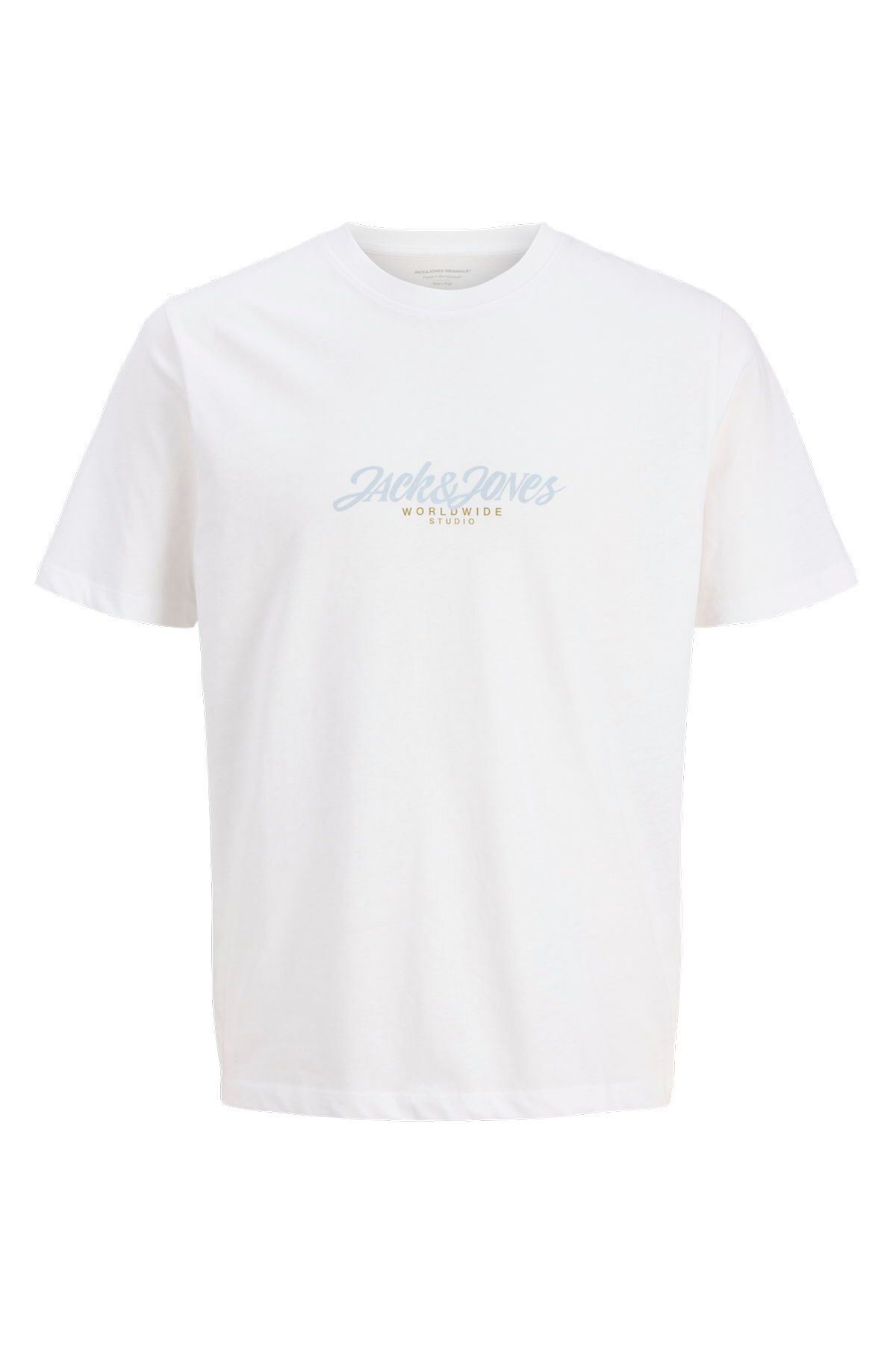 Jack & Jones Erkek Gögüs Logo Baskili Tisört - Tavira