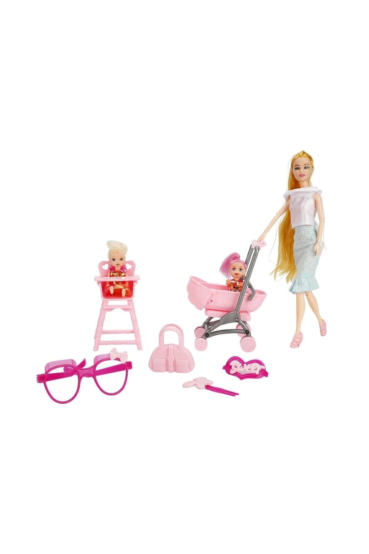 OYDAS Oydaş Cindy Doll Pusetli Mama Sandalyeli Oyun Seti