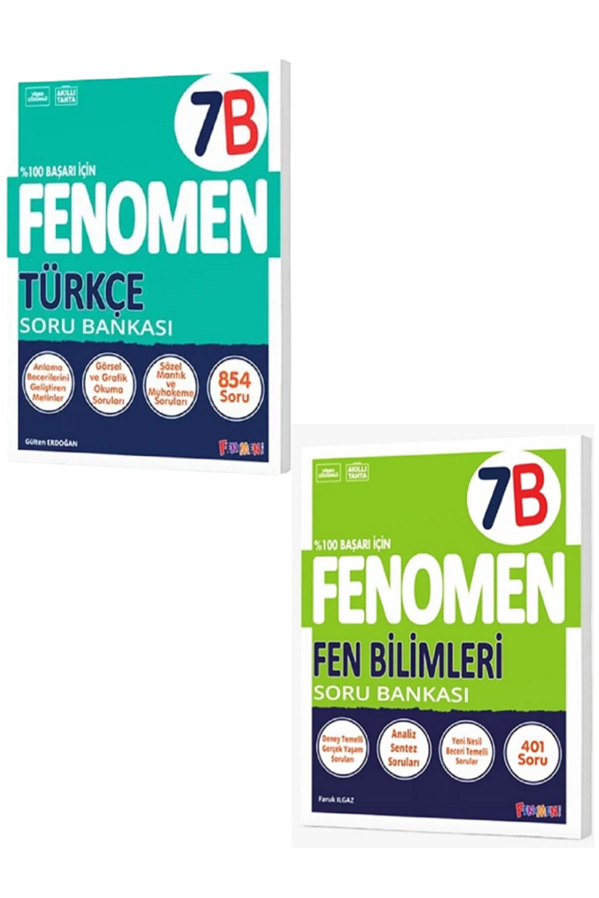 Evrensel İletişim Yayınları 7.Sınıf Fenomen 7B Türkçe Soru Bankası + 7.Sınıf Fenomen 7B Fen Bilimleri Soru Bankası / 2 KİTAP