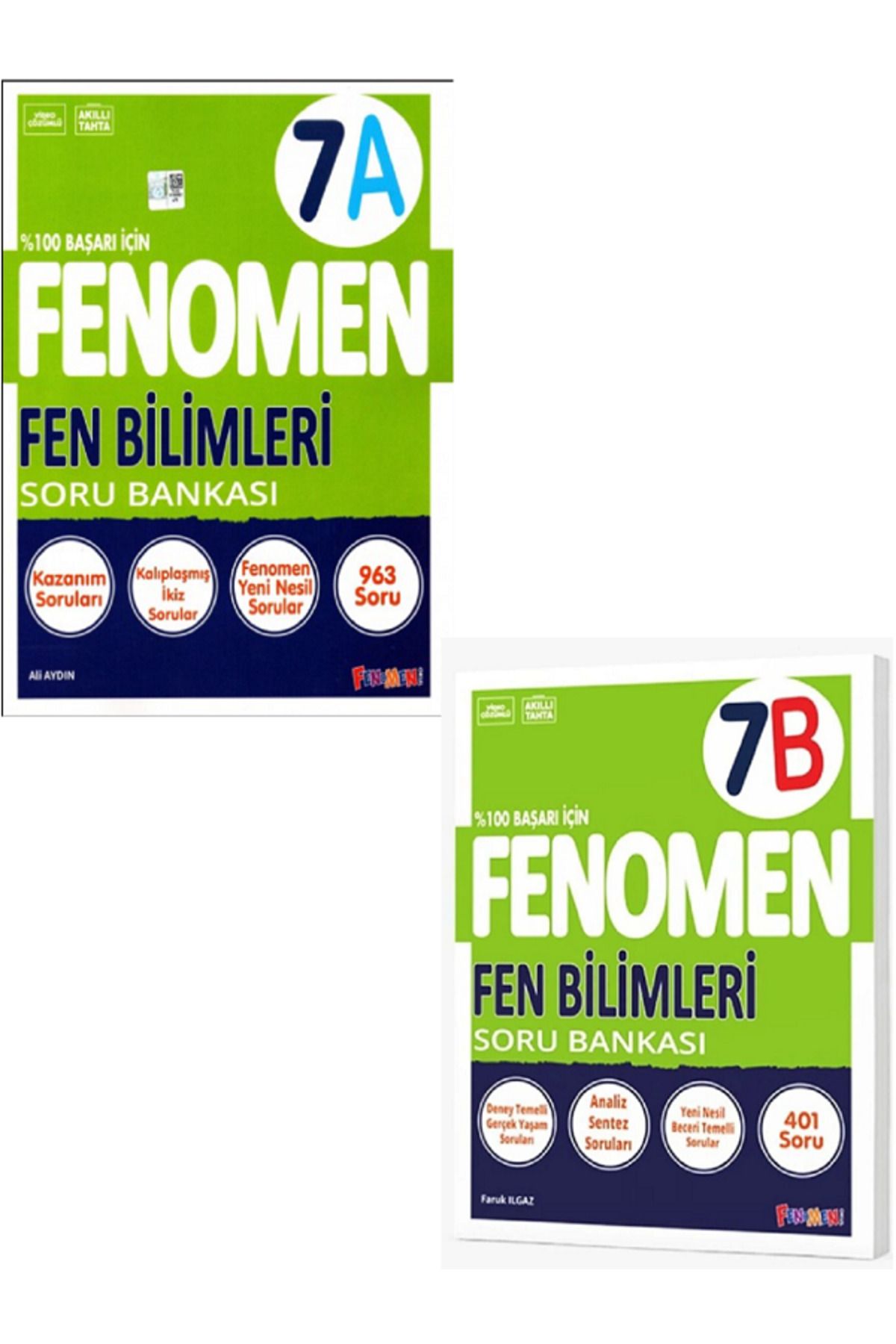 Evrensel İletişim Yayınları 7.Sınıf Fenomen 7A Fen Bilimleri Soru Bankası + 7.Sınıf Fenomen 7B Fen Bilimleri Soru Bankası
