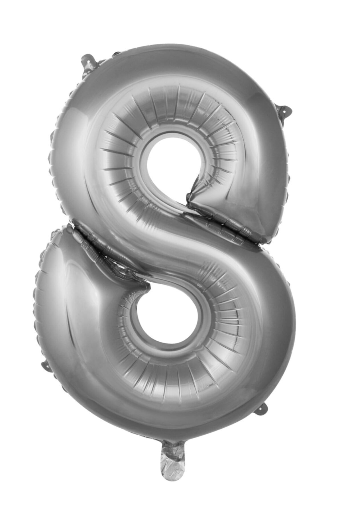 EA HOME 8 Rakam 36 Cm Gümüş Folyo Balon 16 Inc