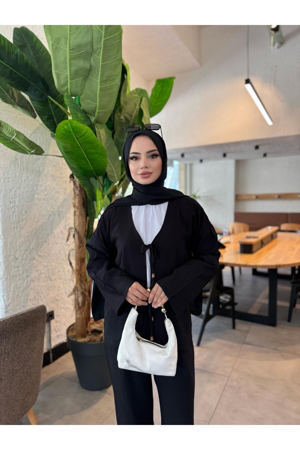butik hira Kimono Pantolonlu Takım