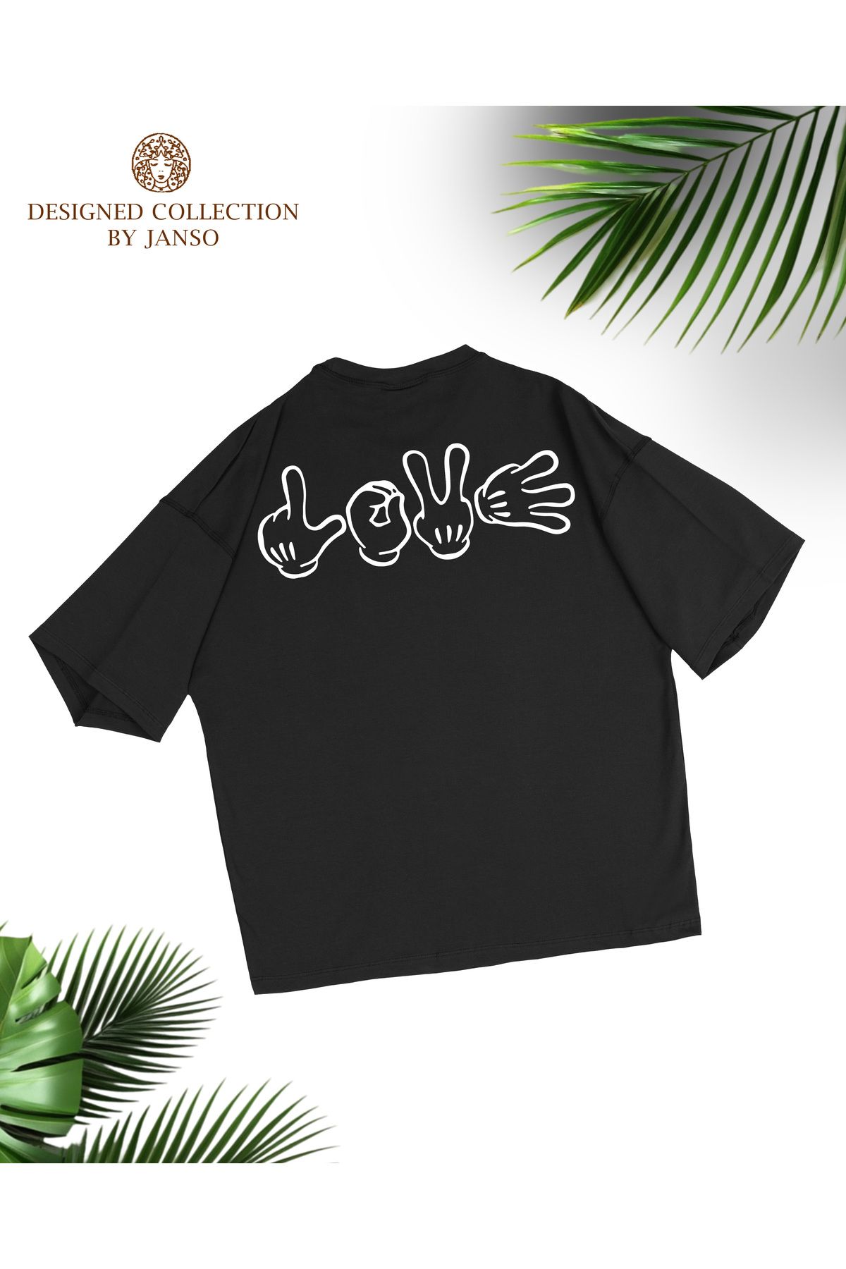 JANSO GROUP -Kadın PAMUKLU BASKLI Mickey Mouse2 TSHIRT OVERSİZE BÜYÜK BEDEN