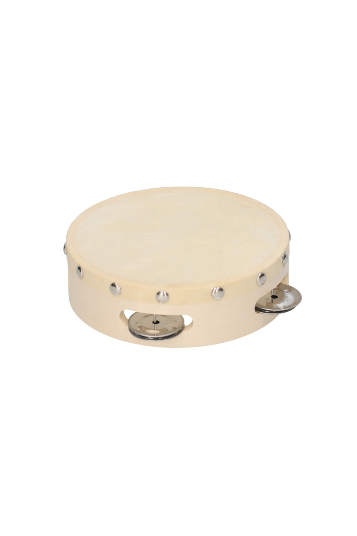 Choice-6 inch 4/6/8 Inch Hand Tambourine with Single Row Jingles Sheepskin Drum Skin Wooden Tambourines Ent 1