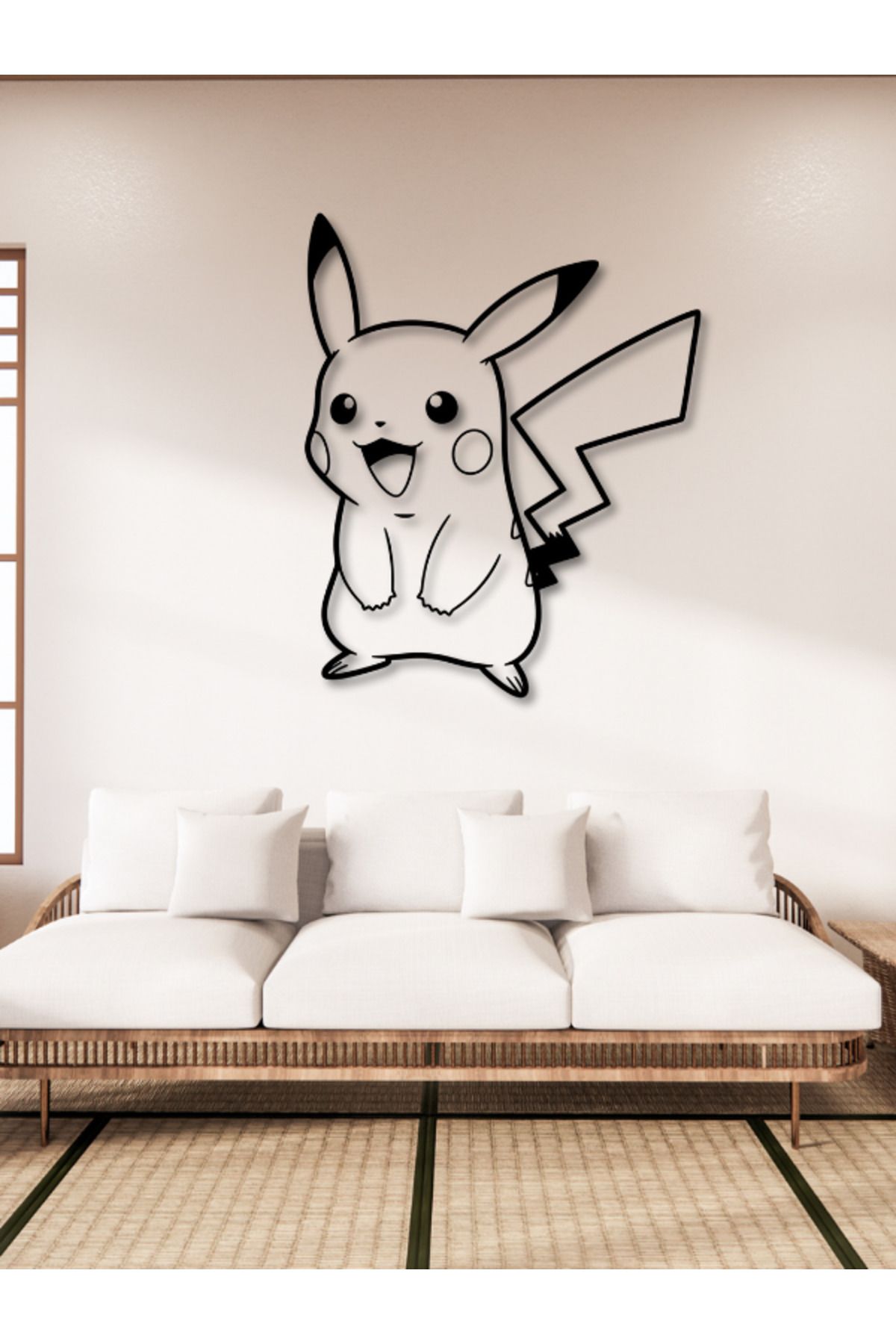 Doctor Marangoz PikaWood – Ahşap Pikachu Dekoru -Sağlam MDf Dekoru