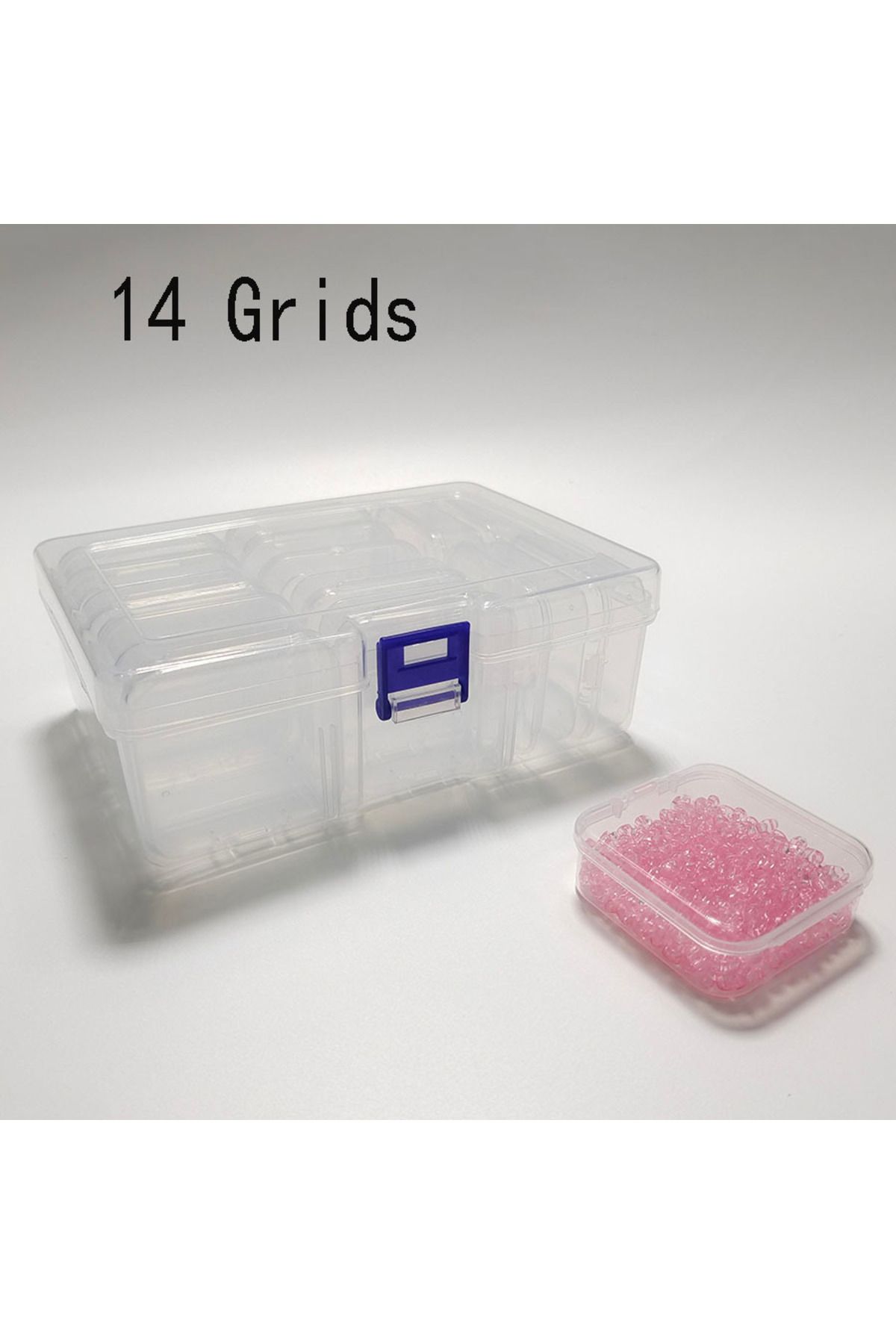 Choice-14G White 5.5 The Transparent Independent Packaging Box Is Small Bead Organizers, Plastic Storage Ca 1