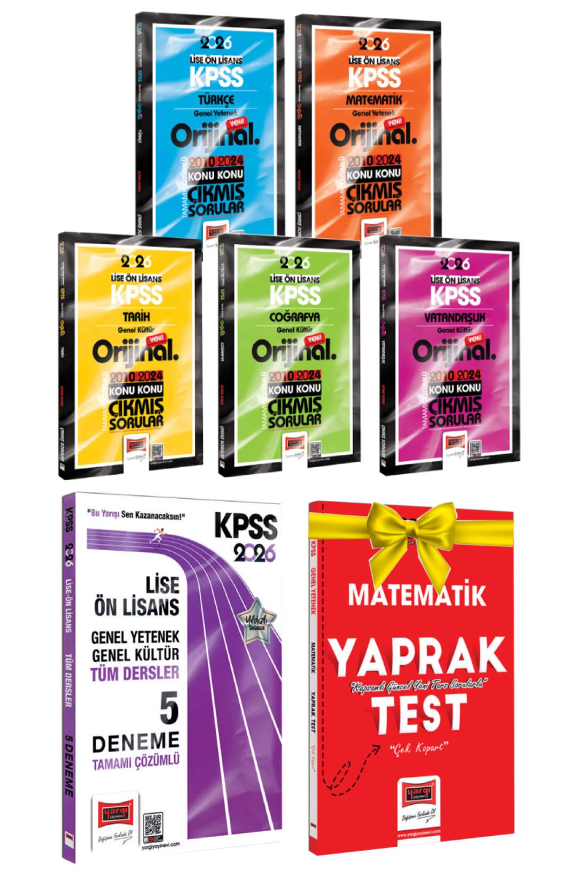Yargı Yayınları 2026 Yargı Lise Ön Lisans Çıkmış sorular+Lise Ön Lisans Deneme Sınavı+Hediye